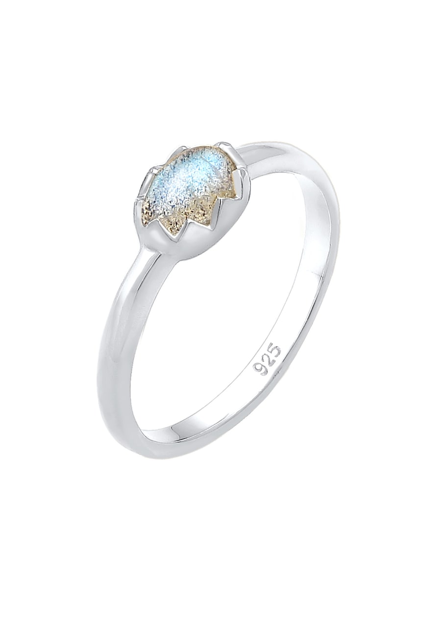 Elli Vintage Labradorit Edelstein 925 Silber 58 Damen