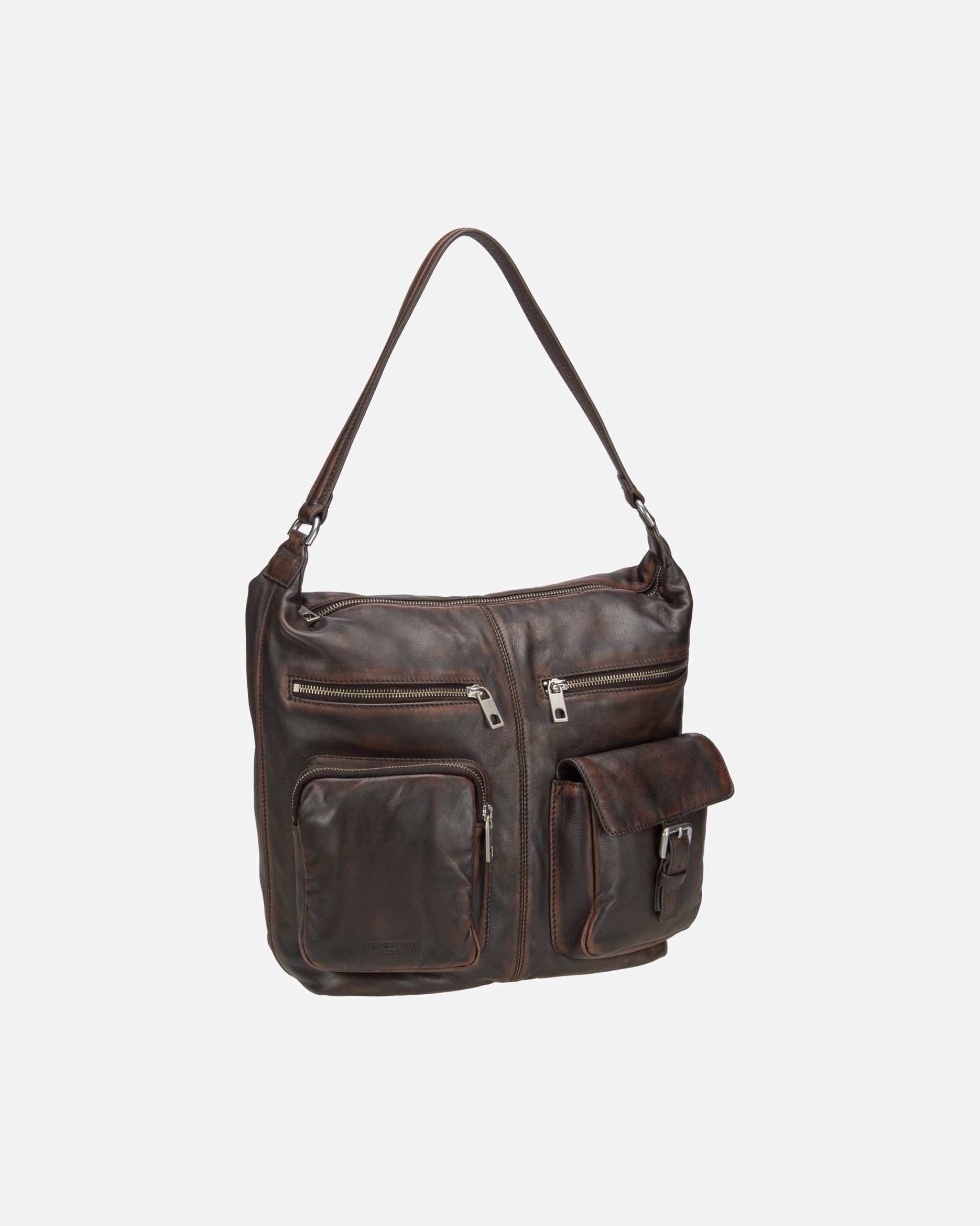 Handtasche für Weiblich Liebeskind Handtasche Andrea Hobo M Lamb Snowcem Roasted Coconut