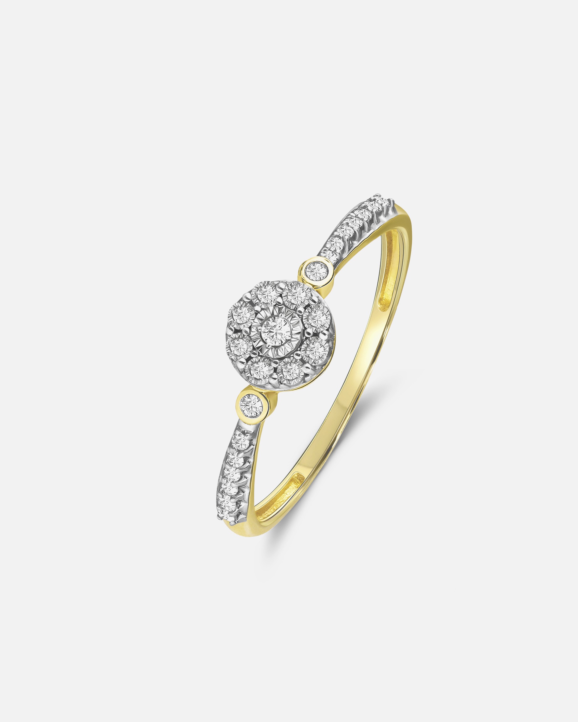 Ring für Weiblich Lucardi Ringe 585 Gold Gold - 63mm