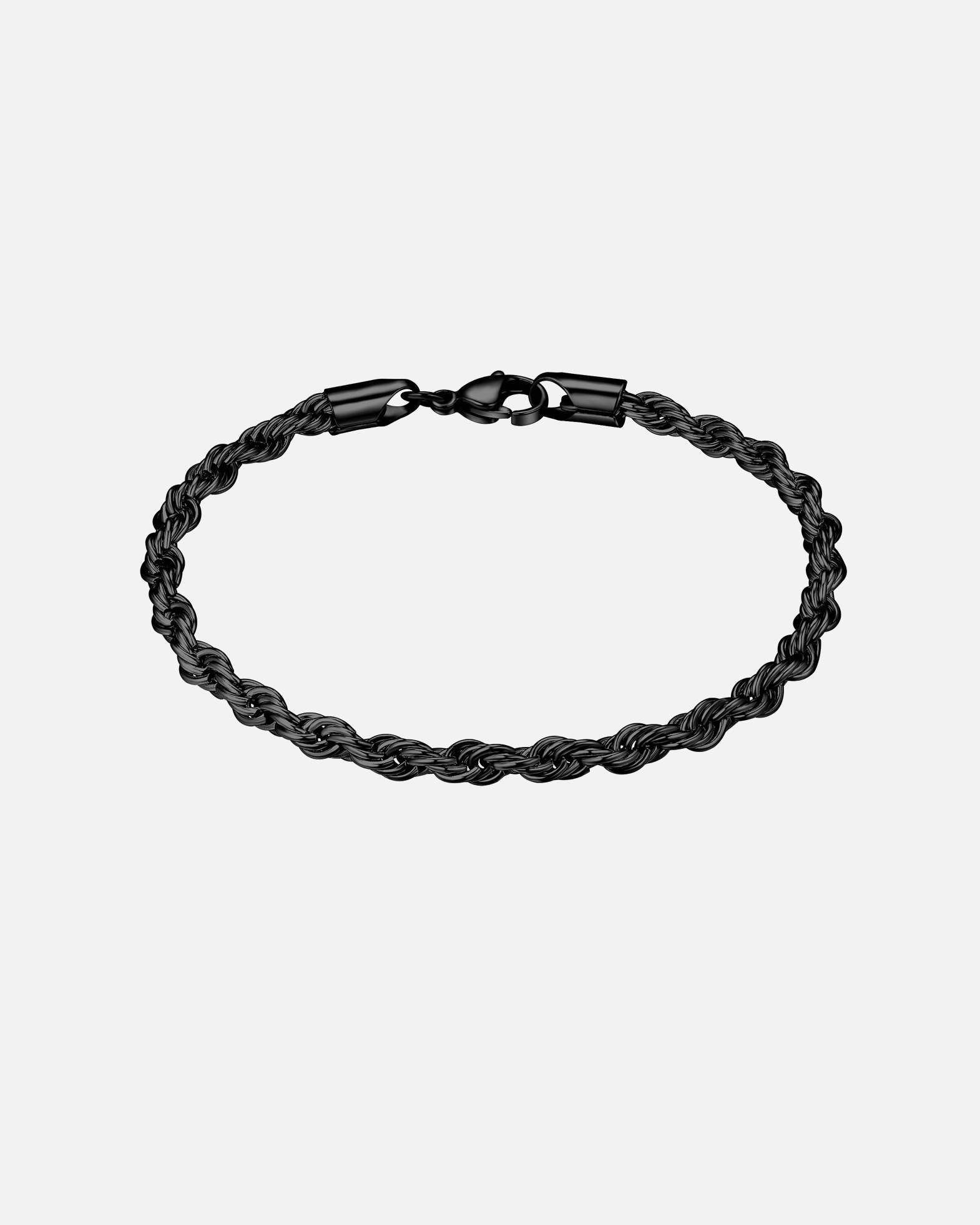 Armband für Männlich True Rebels Armband aus Edelstahl in Schwarz 23 cm