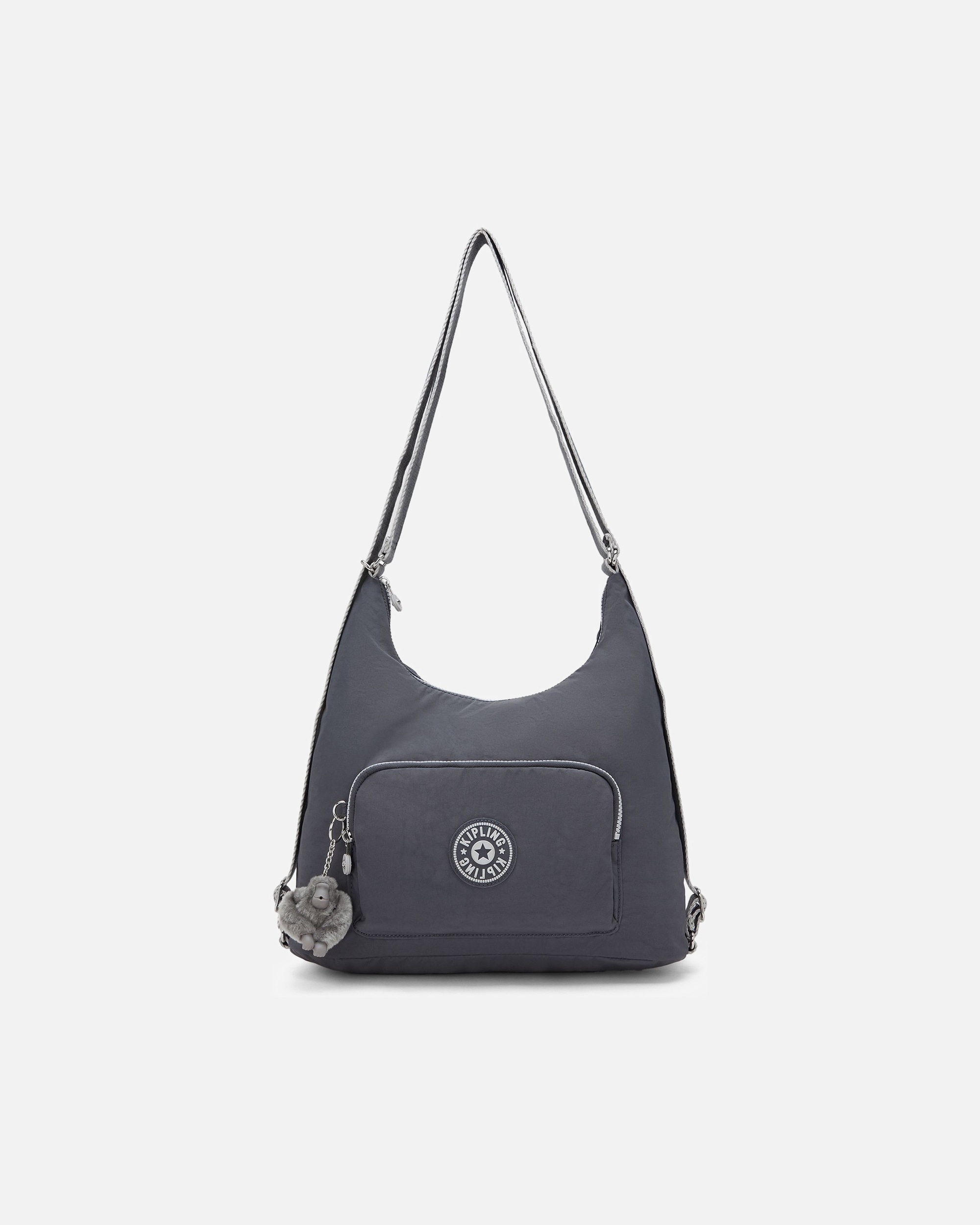 Tasche für Weiblich Kipling Basic Schultertasche moonlit grey