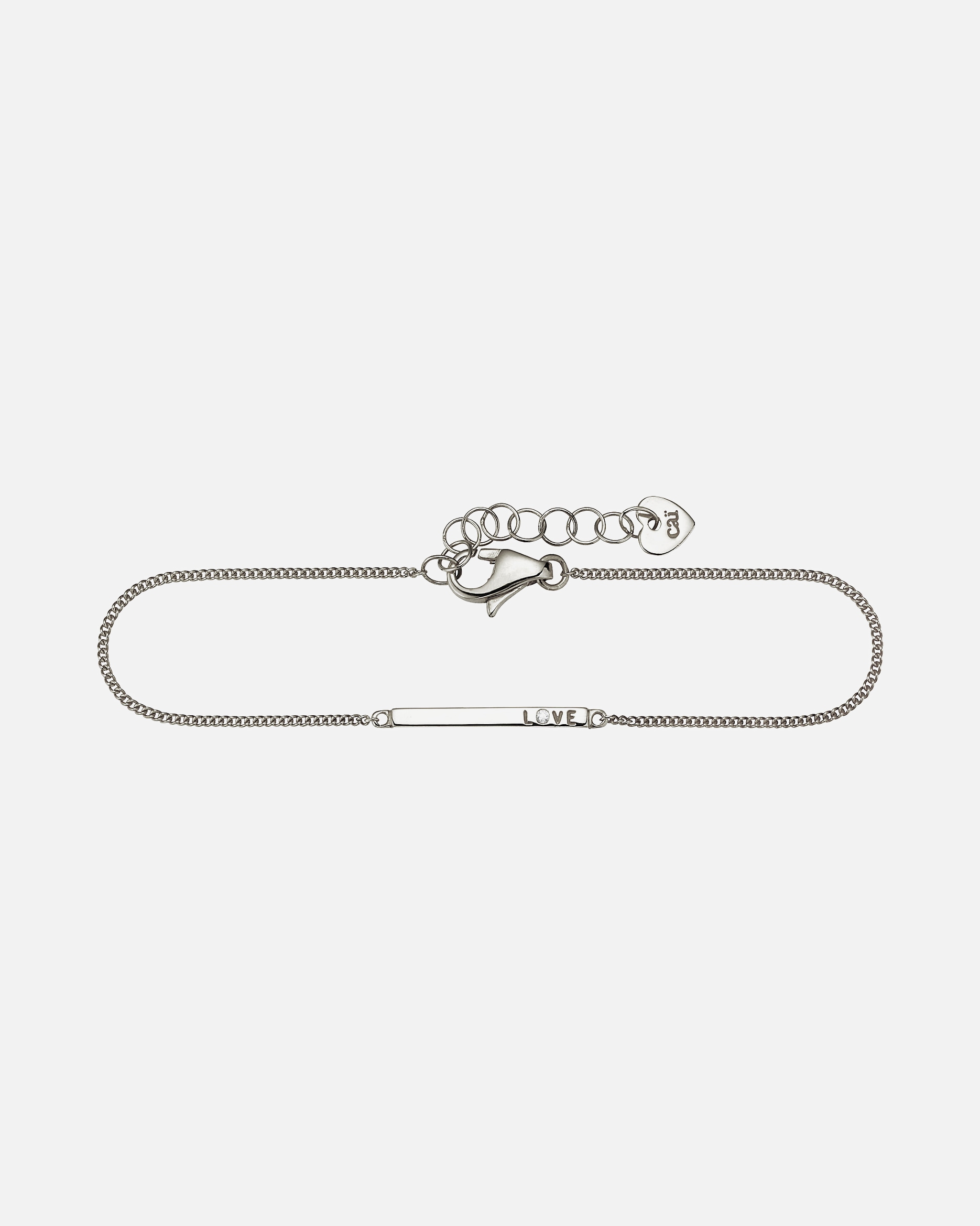 Armband für Weiblich caï Caï Damen-Armband Love 925er Silber Zirkon Silber Silber 32011491 silber