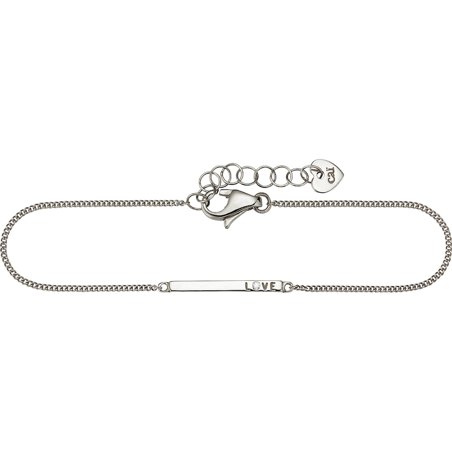caï Caï Damen-Armband Love 925er Silber Zirkon One Size 32011491 silber Damen