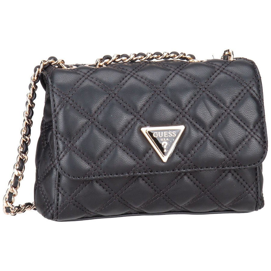 Guess Handtasche Giully II Mini 2 Comp Conv Flap Black Schwarz Damen