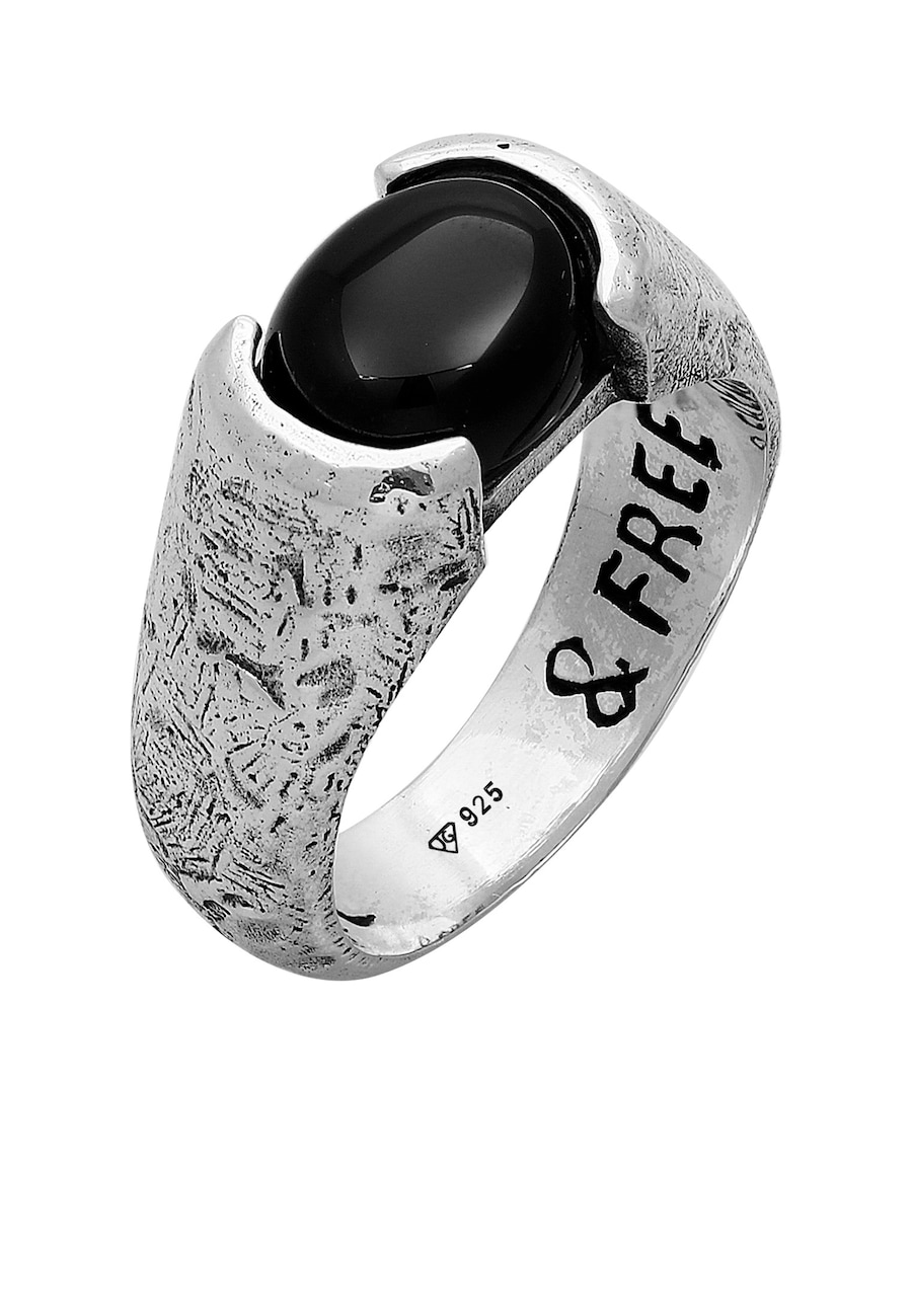 Haze & Glory Liberty - Schwarzer Onyx 925 Silber 56 Herren