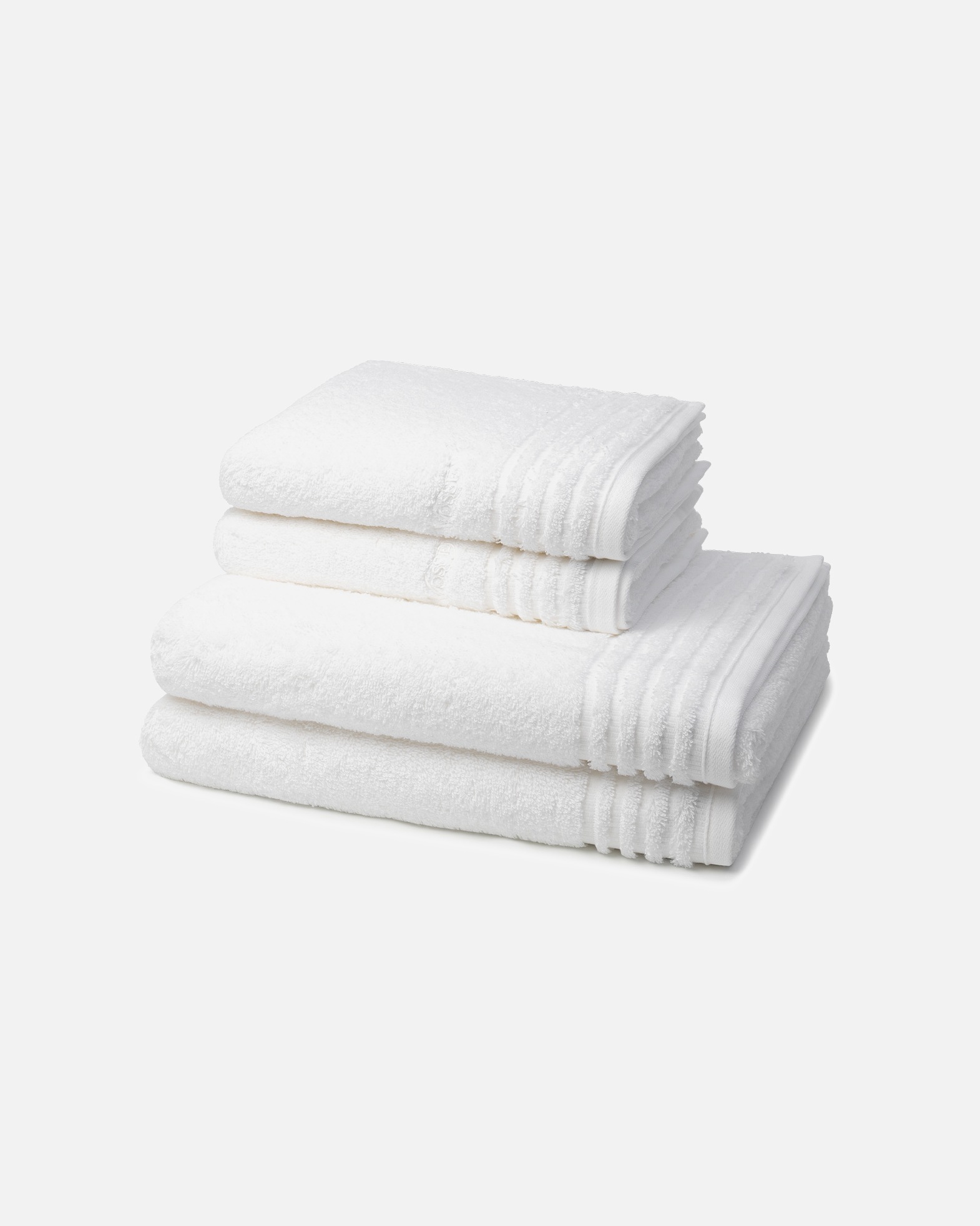Handtuch für Unisex Vossen Vienna Supersoft 4-teilig Handtuch-Set Weiß