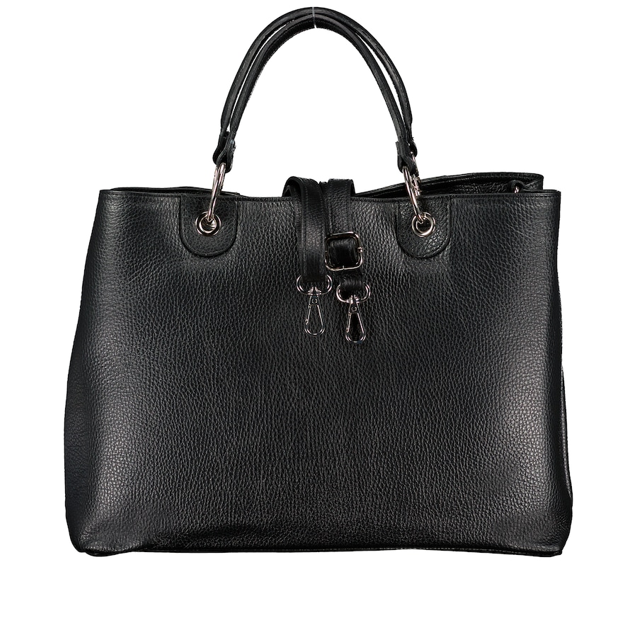 Hausfelder Manufaktur Handtasche Schwarz Damen