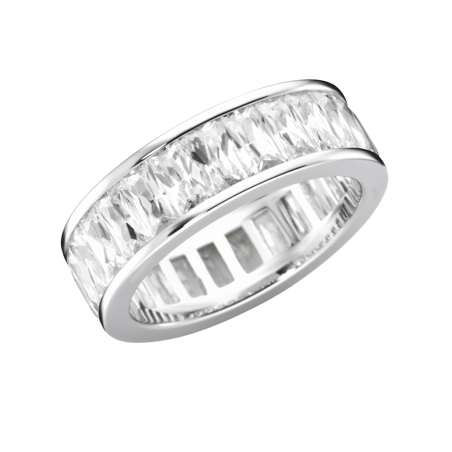 Giorgio Martello Milano Ring mit weißen Zirkonia, Silber 925 50 Weiss Damen