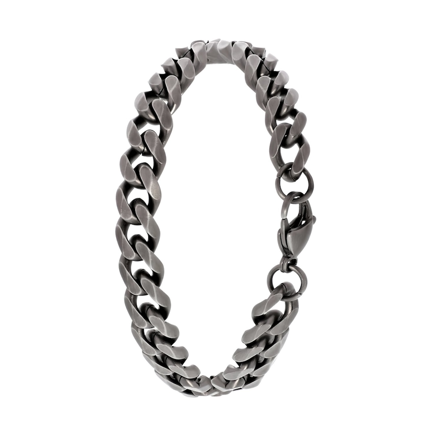 Lucardi Armband Stahl - silbern Damen