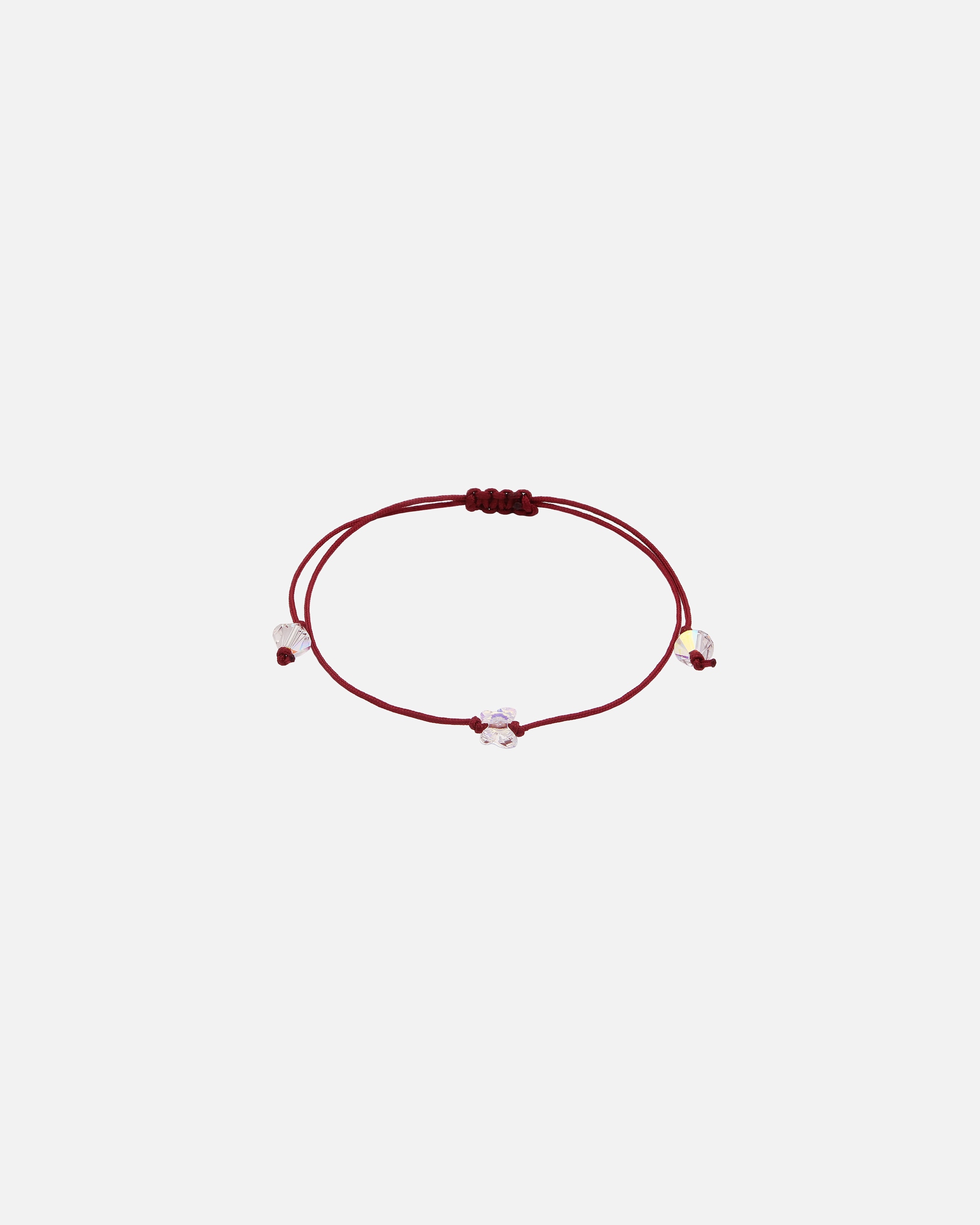 Armband für Weiblich Elli Nylon Schmetterling, mit Kristallen von Swarovski® Dunkelrot