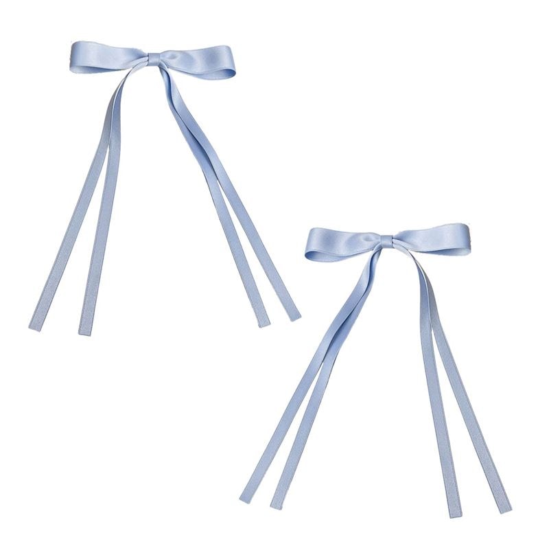 SOHO Isa Schleifen Haarspangen Blau Grau Damen