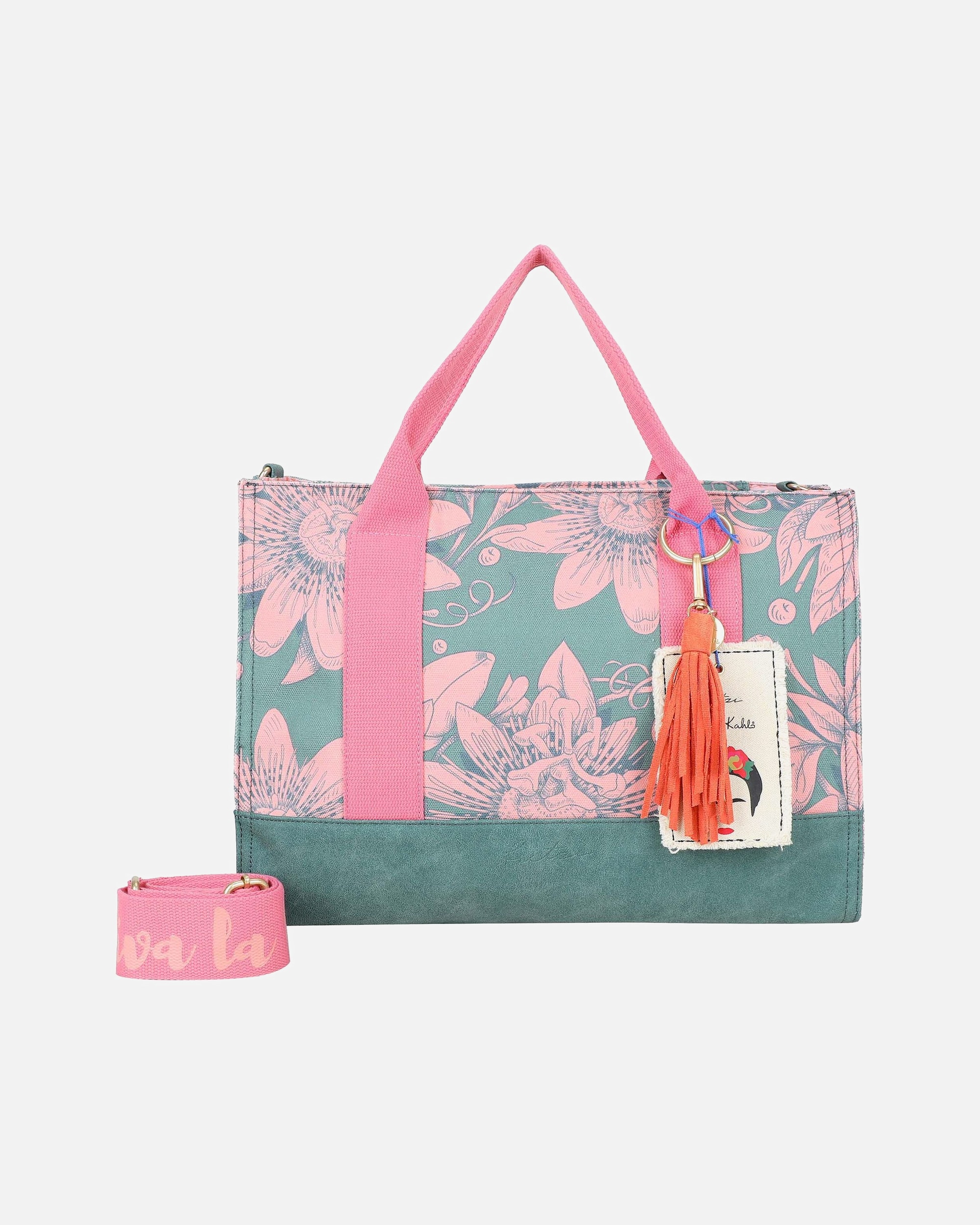 Tasche für Weiblich Fritzi aus Preußen Fritzi x Frida Kahlo Limited Bloom Schultertasche bloom green