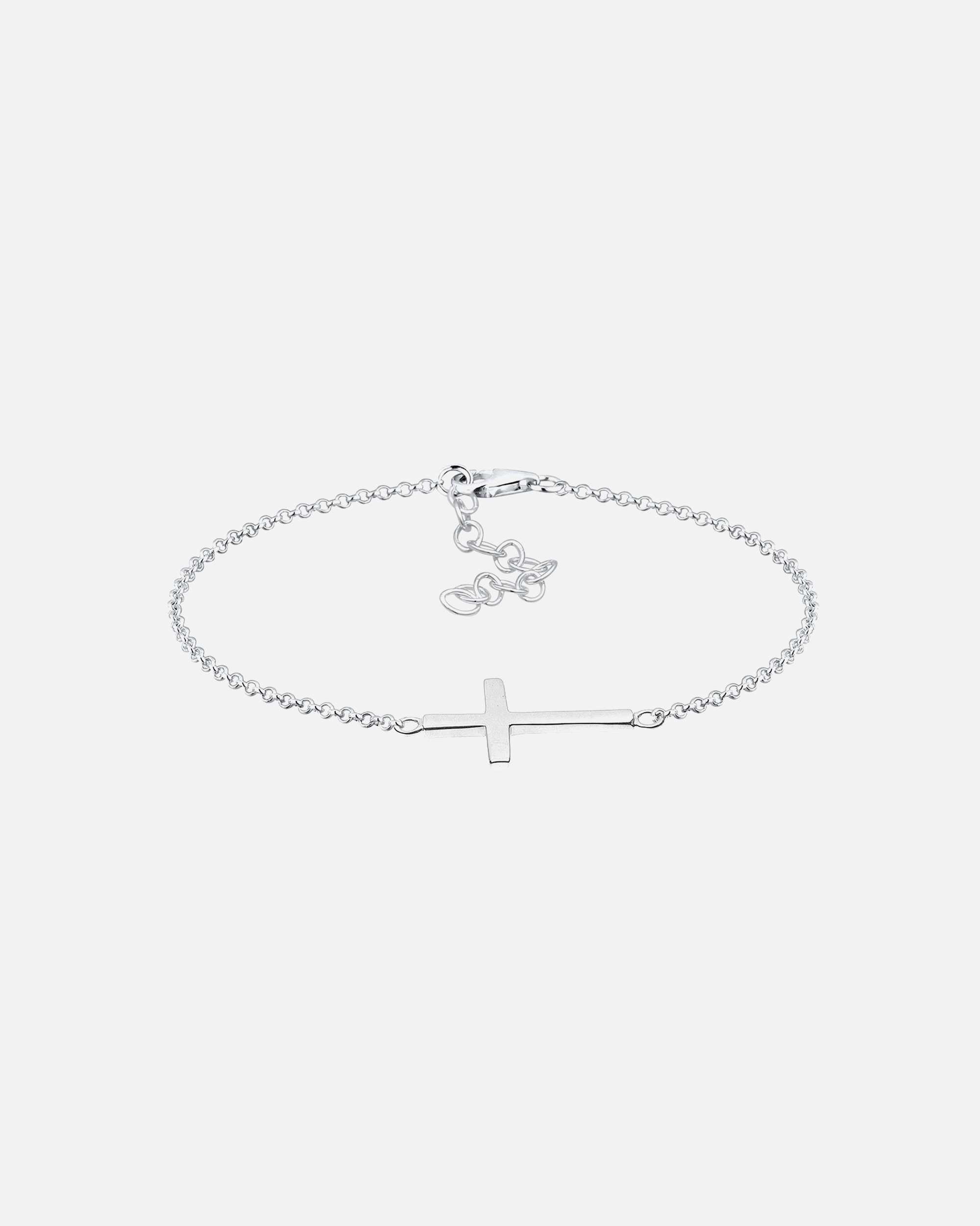 Armband für Weiblich Elli Symbol Religion Kreuz Filigran Trend 925 Silber 17
