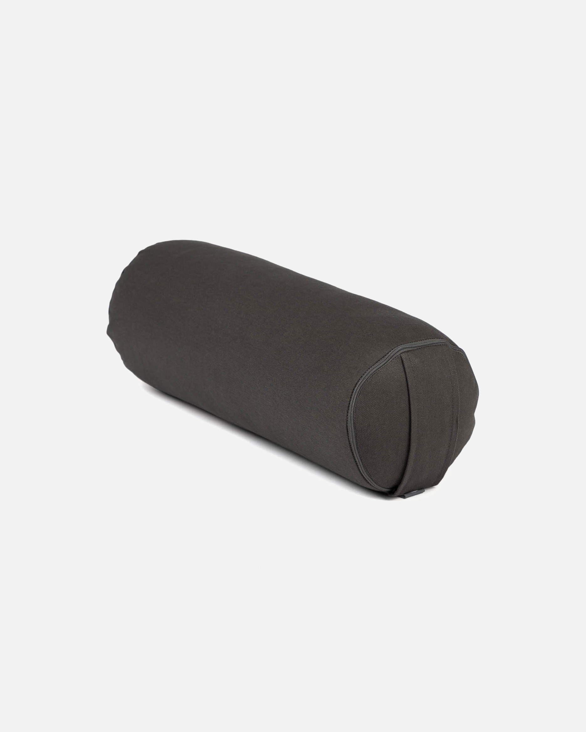 Yogazubehör für Unisex bodhi Yoga Mini-Bolster (rund), Nackenrolle, ECO, Buchweizenschalen anthrazit