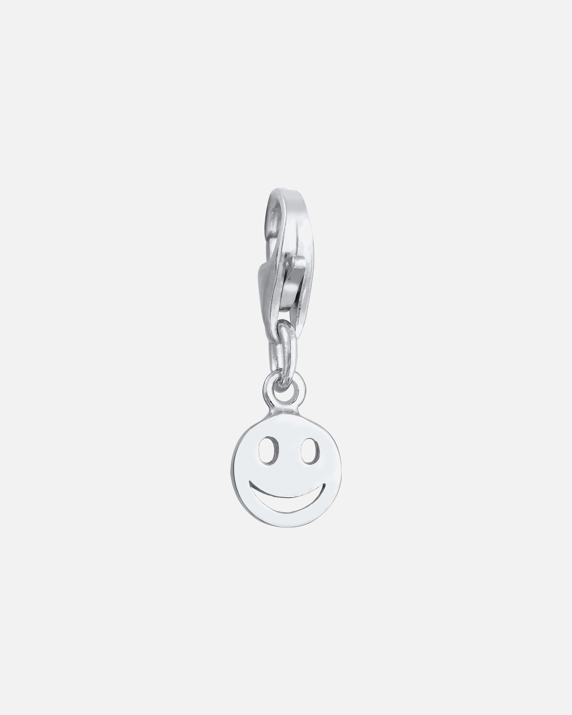 Schmuckanhänger für Weiblich Nenalina Charm mit Smiling Face Anhänger 925 Silber silberfarben