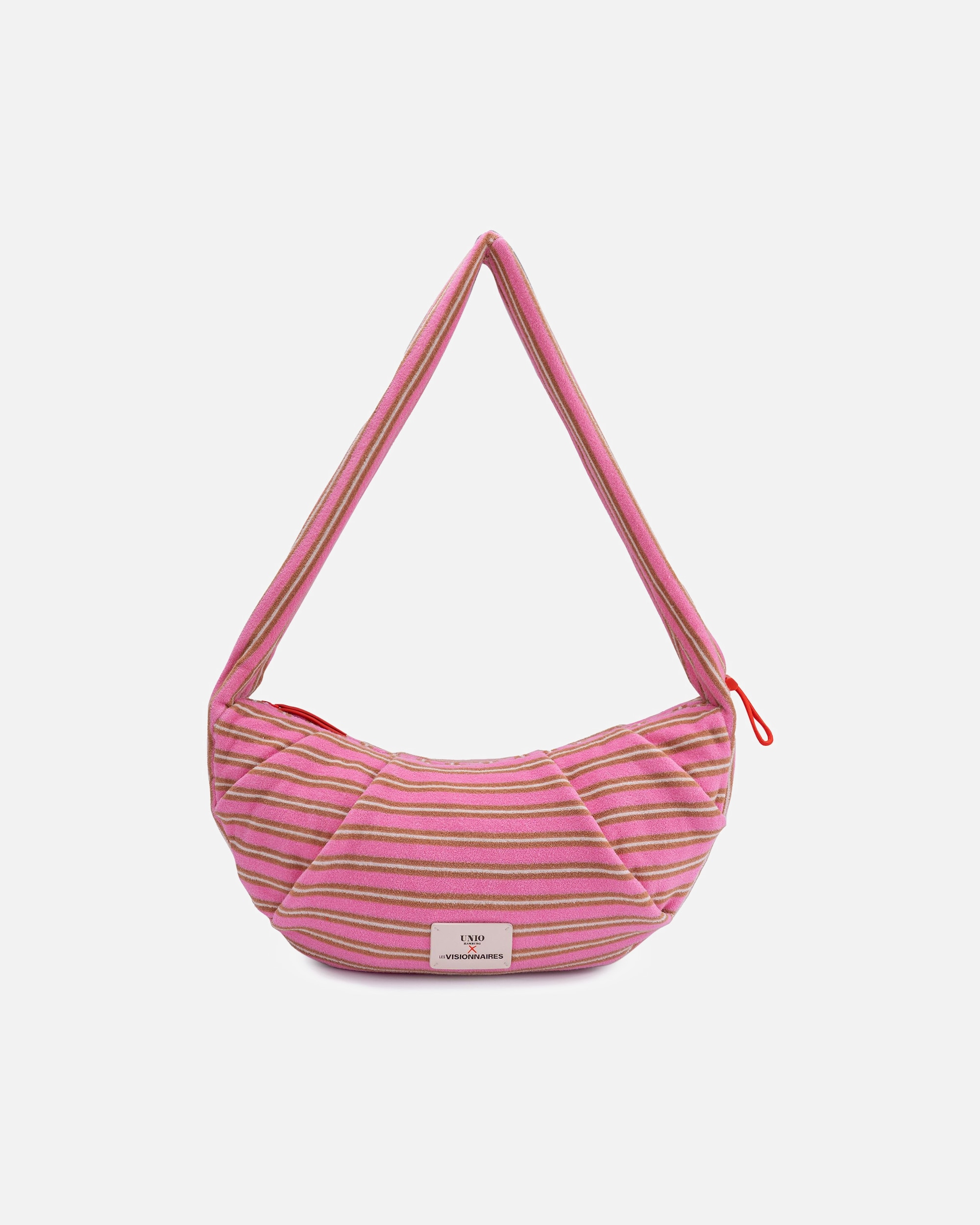 Clutch für Weiblich LES VISIONNAIRES Default Brand Line Unio Vancouver Schultertasche pink cognac ecru