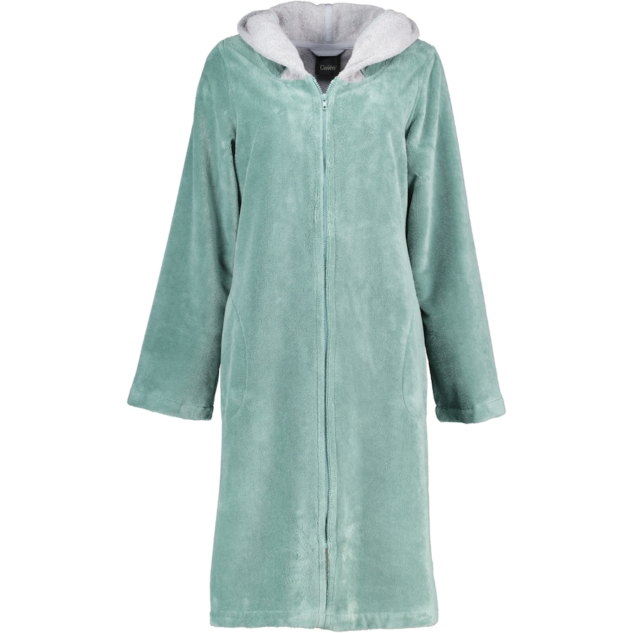 Cawö Bademäntel Damen Kurzmantel mit Kapuze 841 fjord - 47 XL