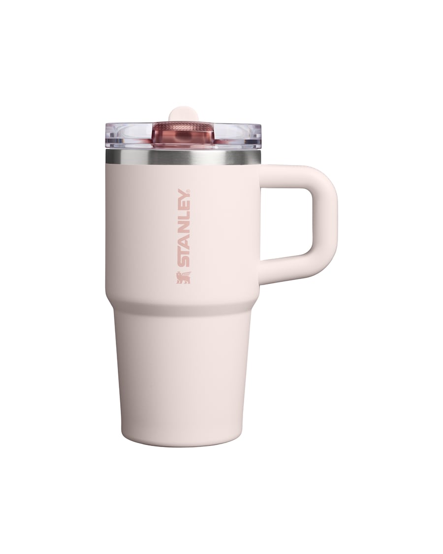 Stanley 1913 Thermobecher - 0,59L QUENCHER PROTOUR FLIP STRAW TUMBLER Rose Quartz Weiss