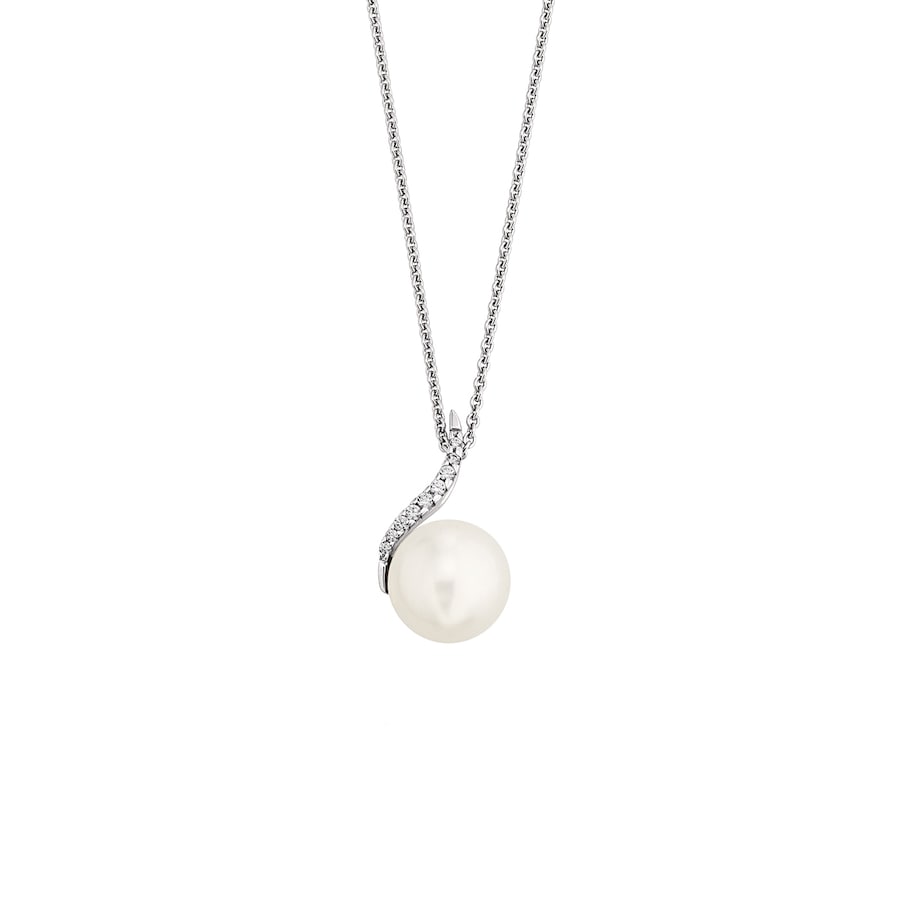 Orolino Halskette 585/- Gold Brillant weiß 0,07ct. 45cm Damen