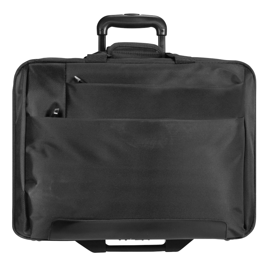 Dermata 2-Rollen Businesstrolley 44,5 cm Laptopfach schwarz Schwarz Herren