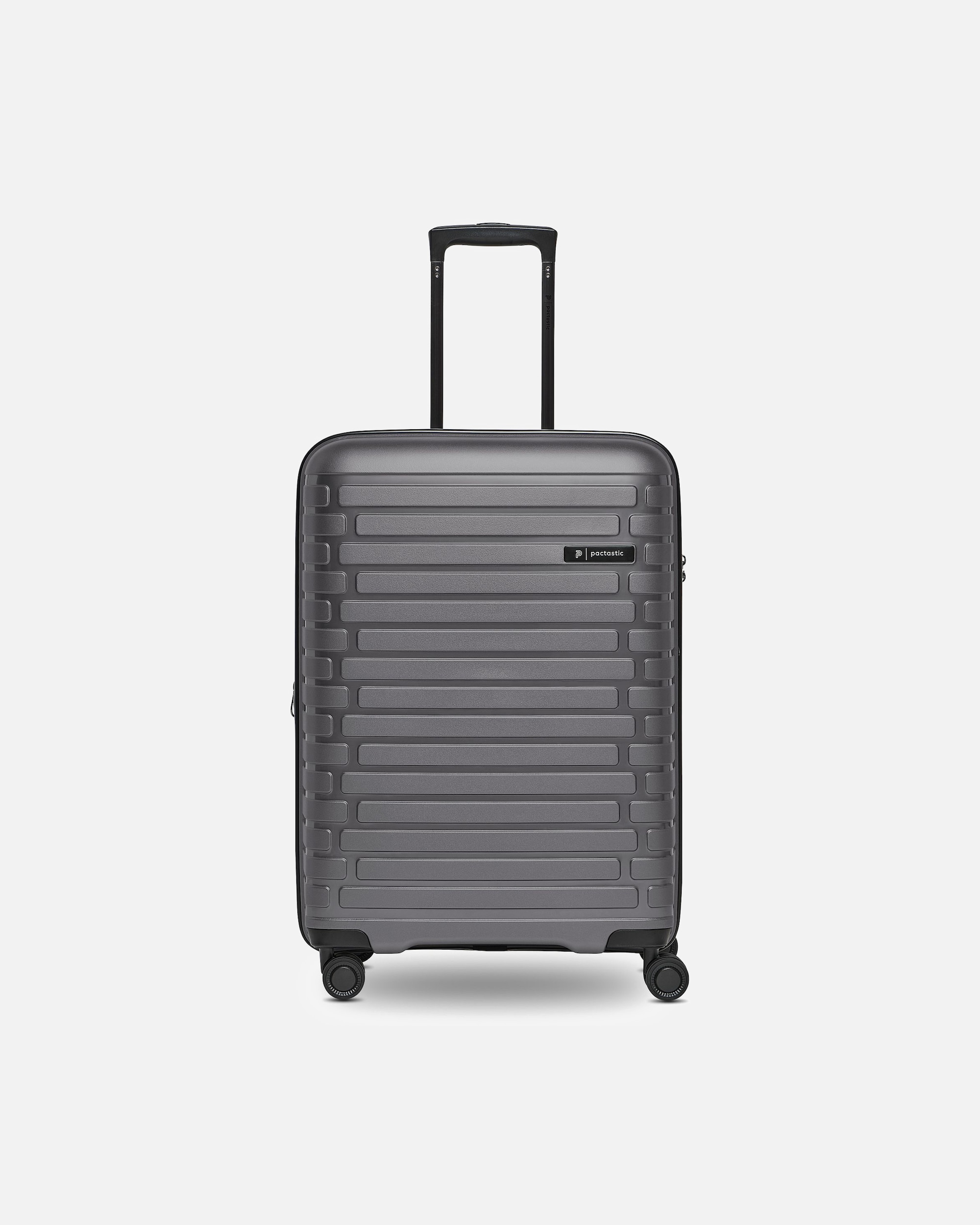Koffer für Männlich Pactastic Collection 04 THE MEDIUM + 4 Rollen Trolley M 66 cm mit Dehnfalte anthracite-metallic