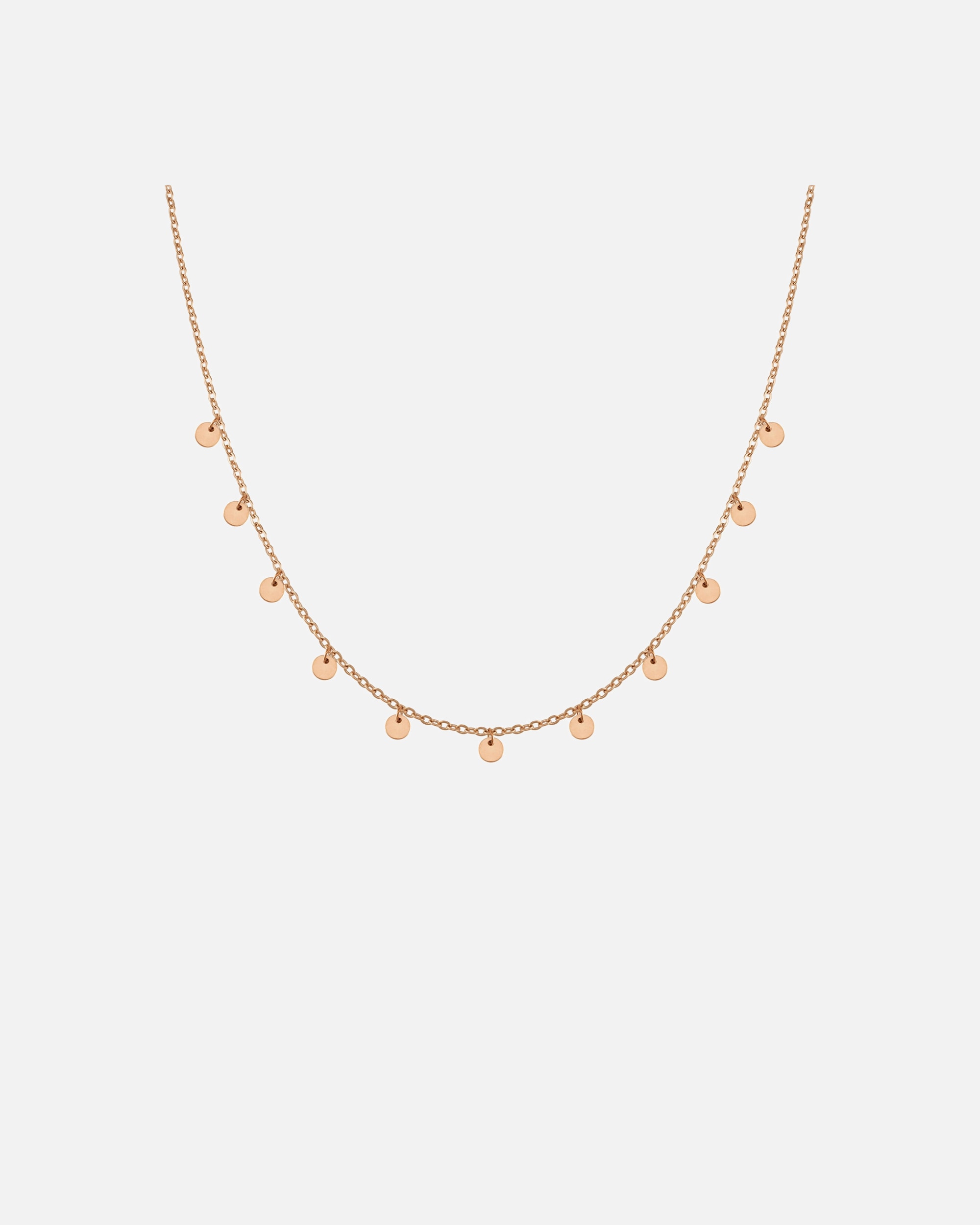 Halskette für Weiblich GOOD.designs Kette mit Anhänger mit elf Coins Rose