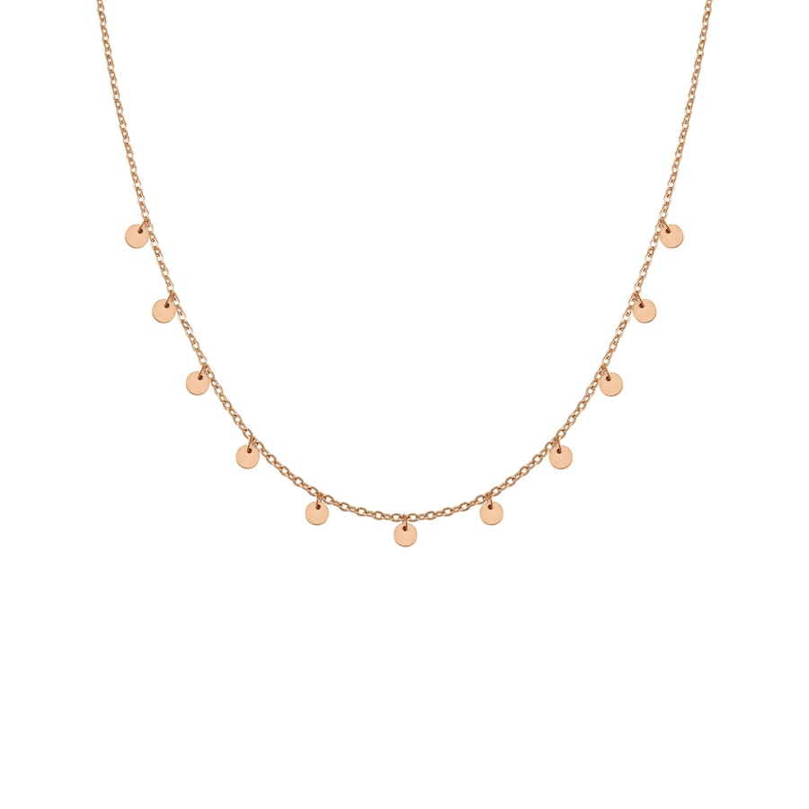 GOOD.designs Kette mit Anhänger elf Coins Rose Damen