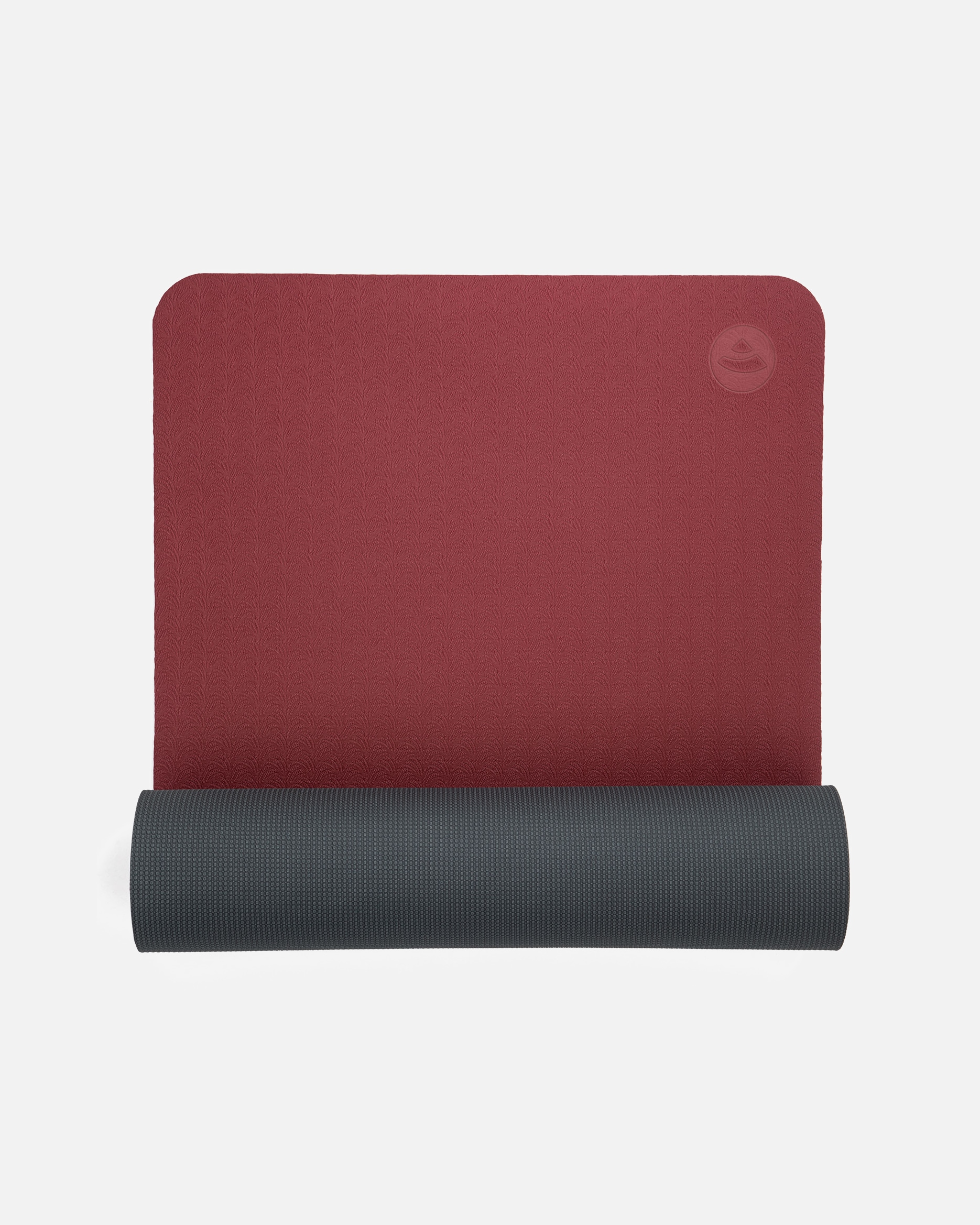 Yogazubehör für Unisex bodhi Yogamatte LOTUS PRO dunkelrot/anthrazit