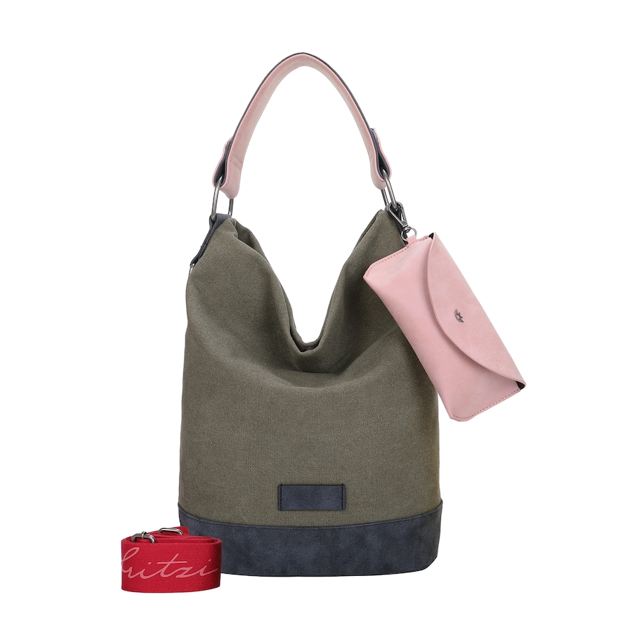 Fritzi aus Preußen Izzy07 Olga Schultertasche grün Hellbraun Damen