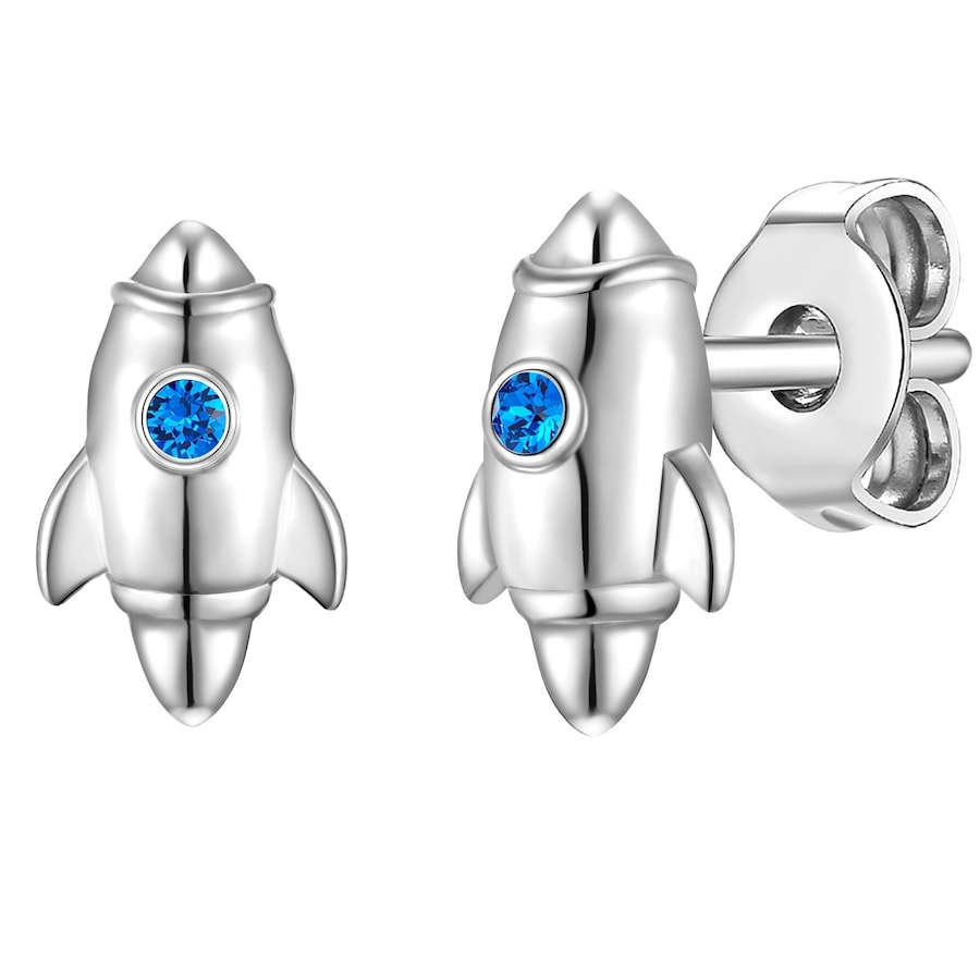 Glanzstücke München Ohrstecker Rakete Sterling Silber Zirkonia in 9,3 mm Damen