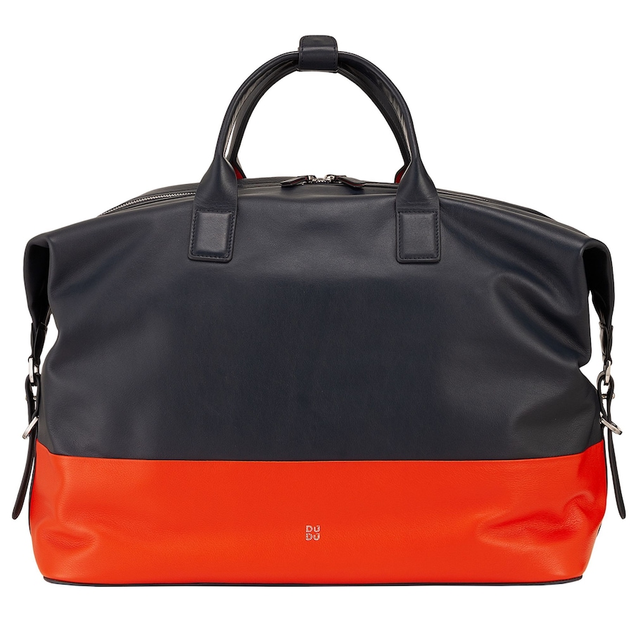 DuDu Miami Weekender Reisetasche Leder 43 cm navy Rot Herren