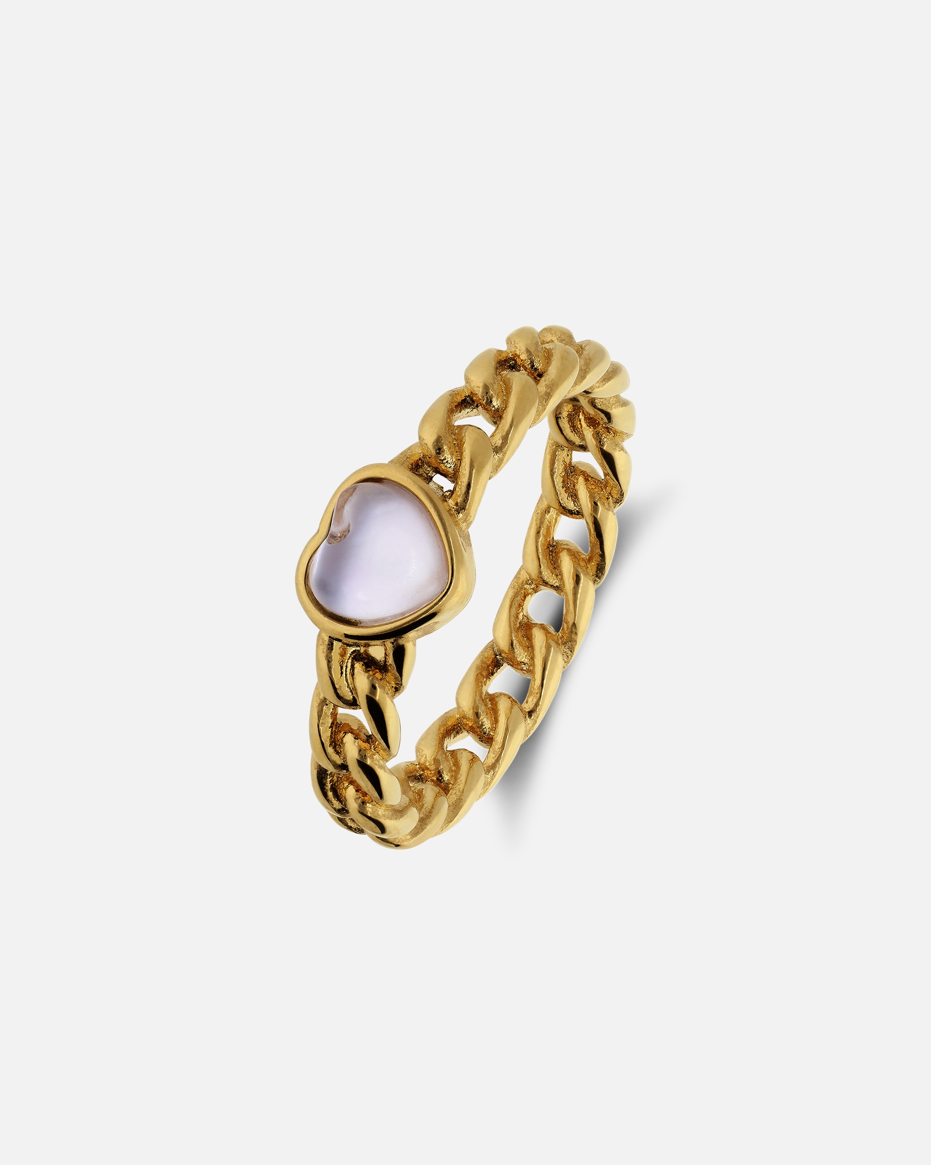 Ring für Weiblich Lucardi Ring Stahl - Gelbgold legiert 53mm