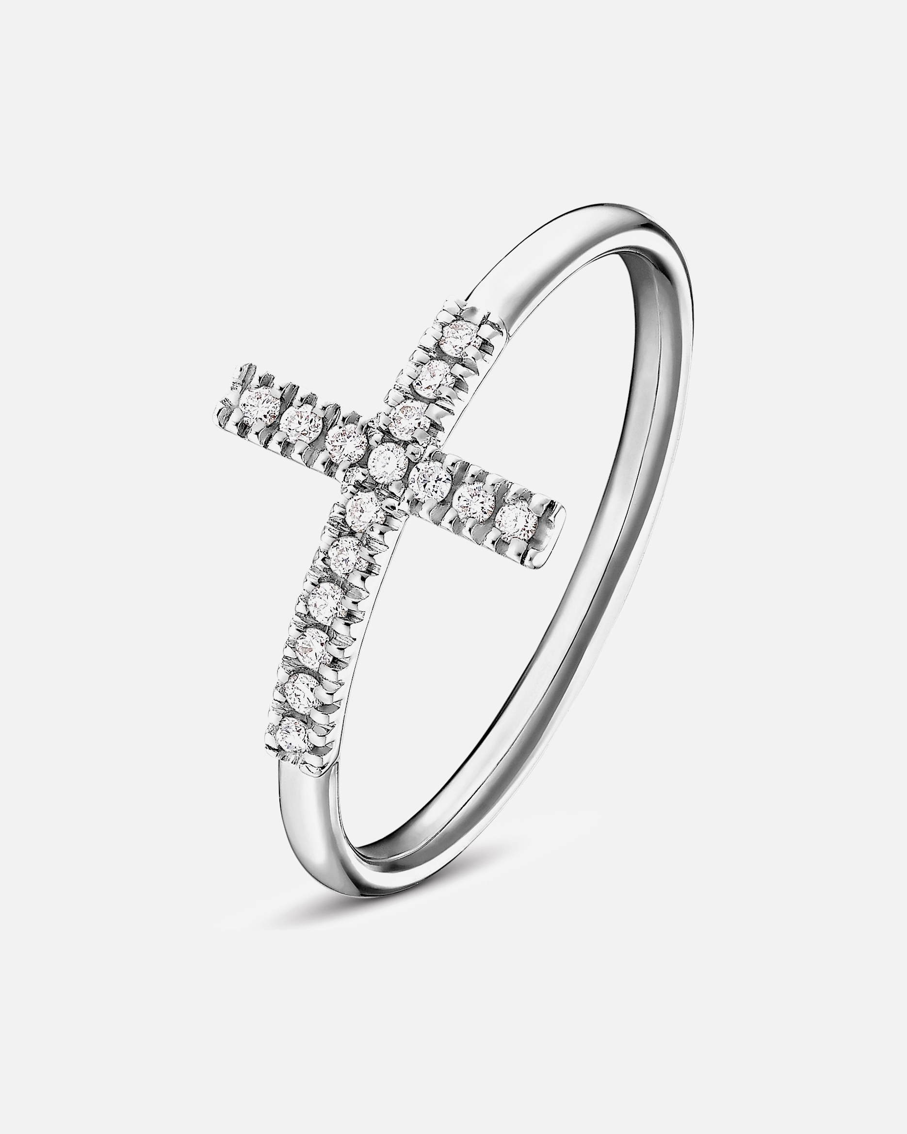 Ring für Weiblich GUIA Damenring 585er Weißgold 52