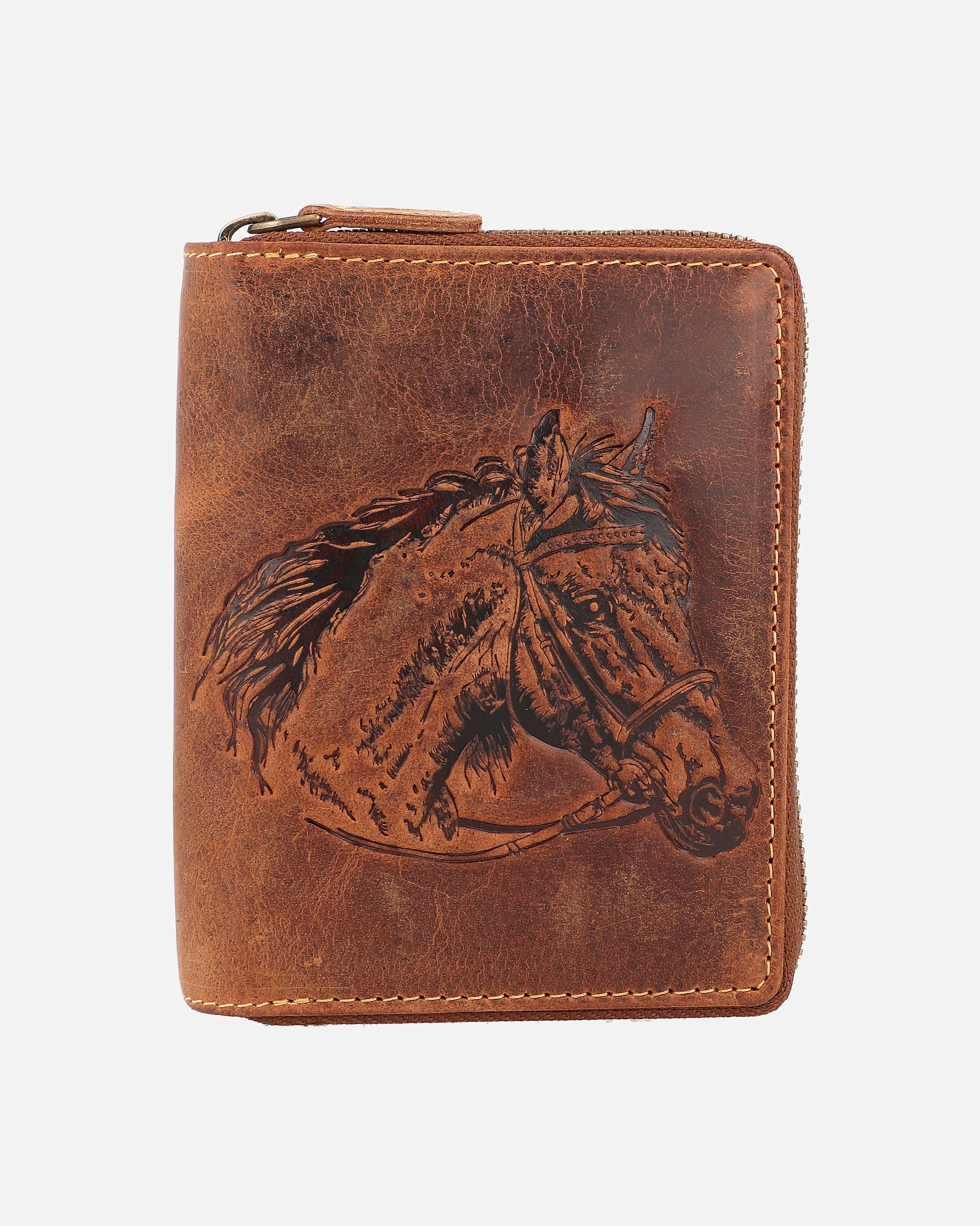 Portemonnaie für Unisex Greenburry Geldbörse Vintage 821A Sternzeichen horse