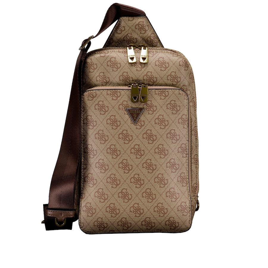 Guess Umhängetasche Milano Slingbag 4g-logo Beige Brown Braun Herren