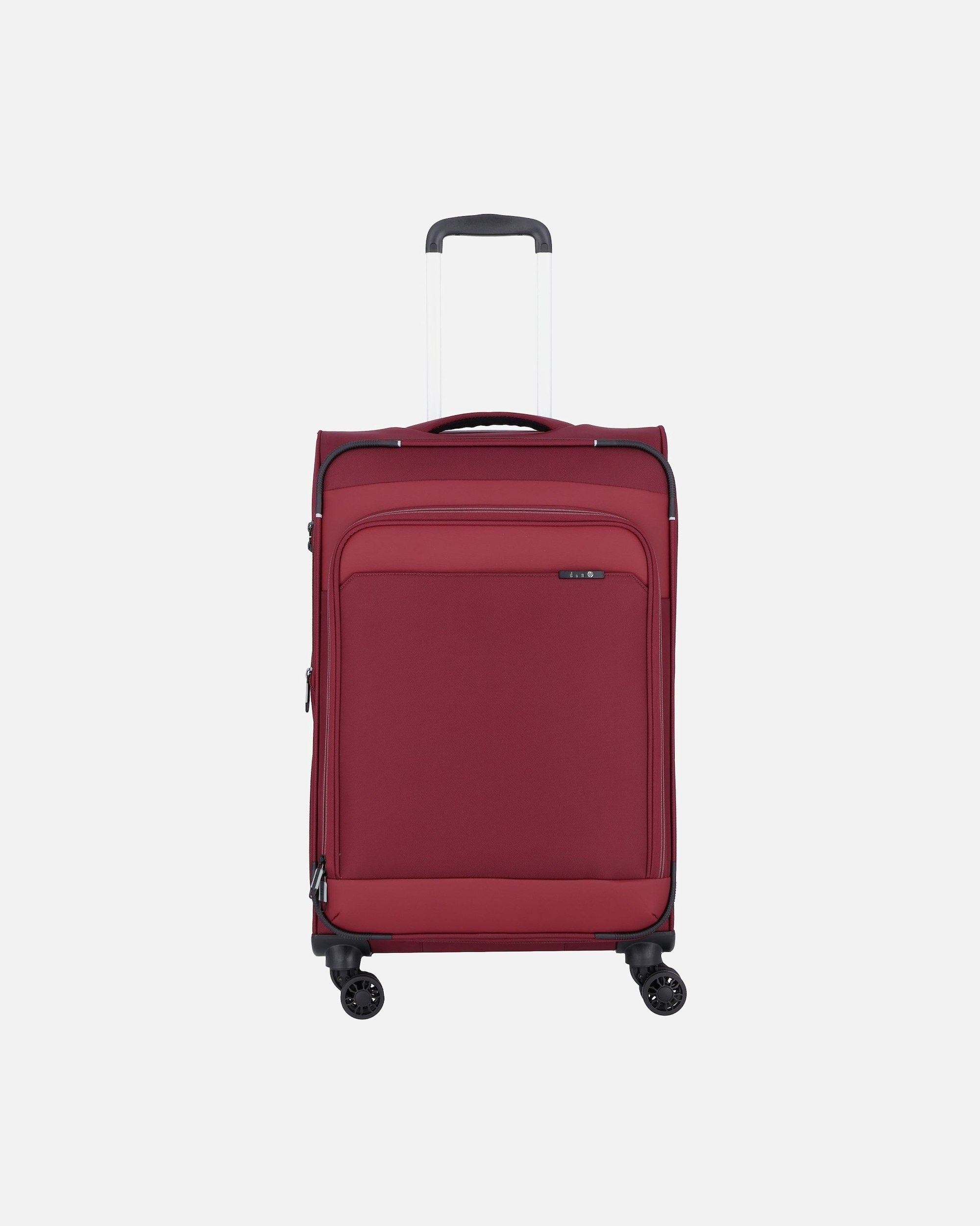 Koffer für Männlich d & n Travel Line 9504 4 Rollen Trolley M 67 cm mit Dehnfalte dark red