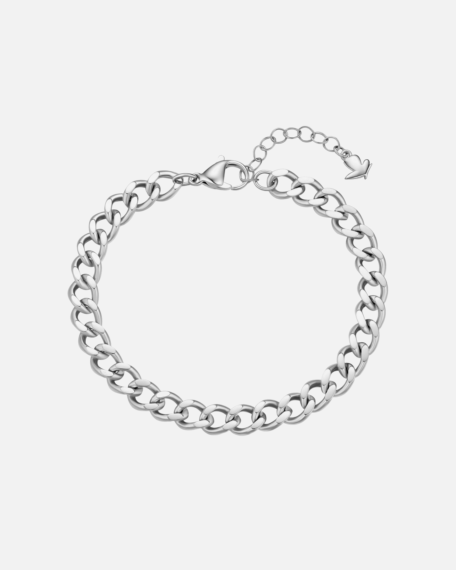 Armband für Weiblich Glanzstücke München Armband aus Edelstahl in Silber 17,0 cm Basislänge + 3,0 cm Verlängerung