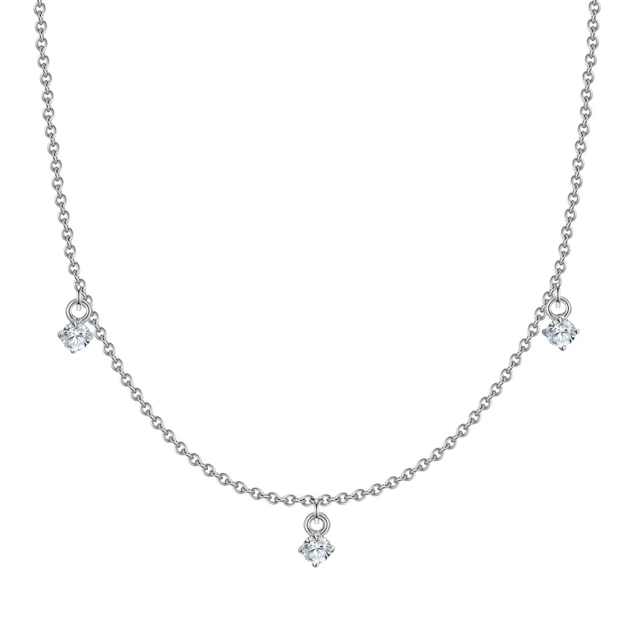 Glanzstücke München Halskette Sterling Silber Topas in 40,0 cm Basiskette + 5,0 Verlängerung Damen