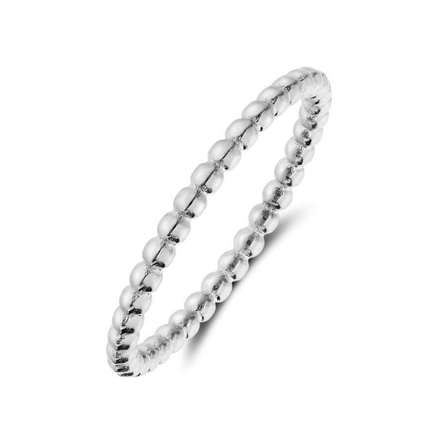 Lucardi Ring Stahl Silber - 63mm Damen