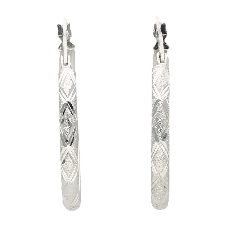 Smart Jewel Creolen diamantiert, Silber 925 Onesize Damen