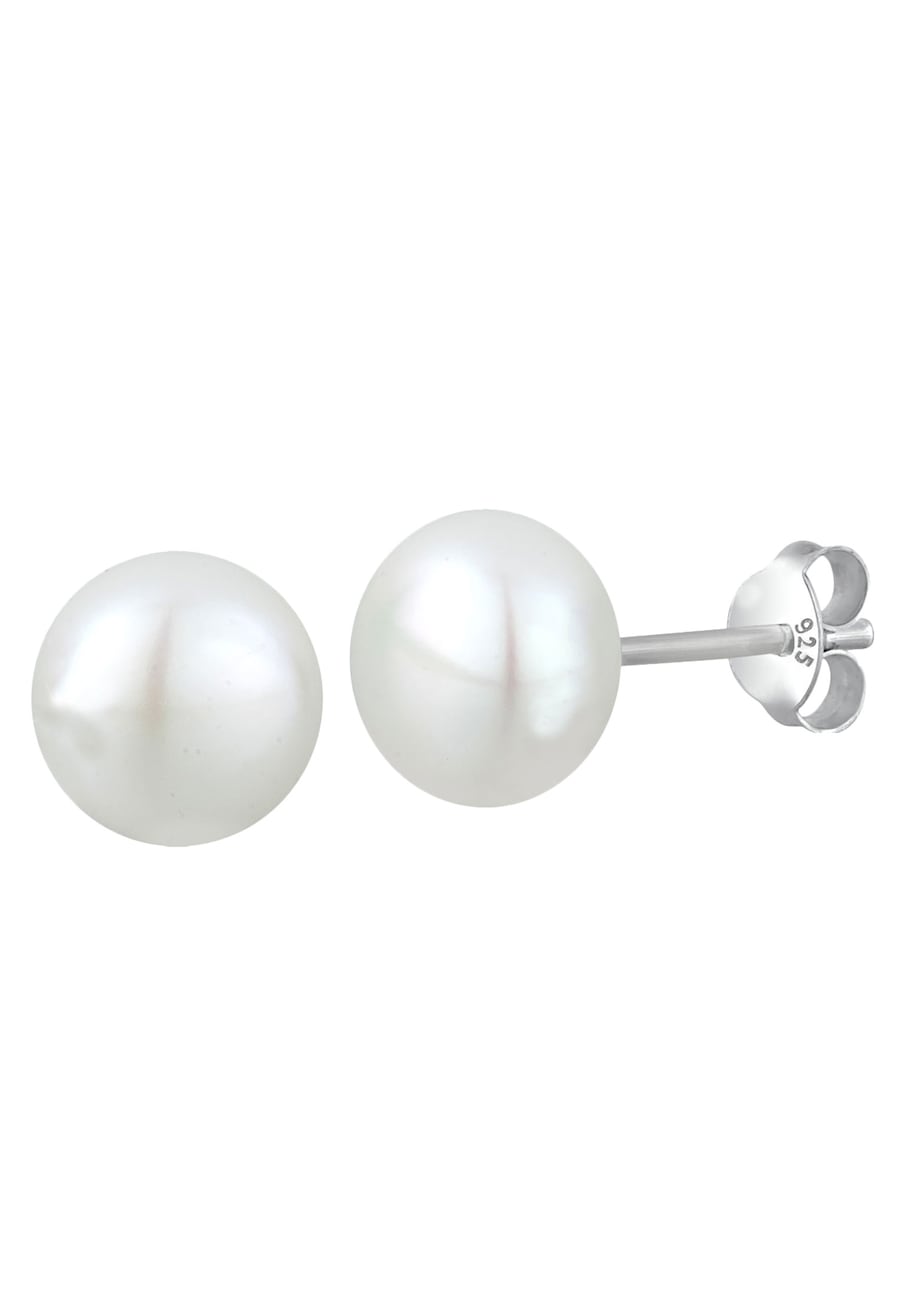 Elli Perlen Süßwasserzuchtperle Elegant Basic Silber OneSize Damen