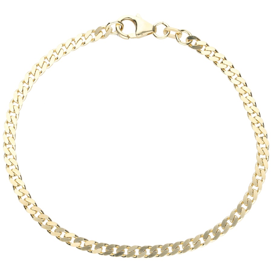 Luigi Merano Armband Panzerarmband, massiv, Gold 585 19 cm Damen