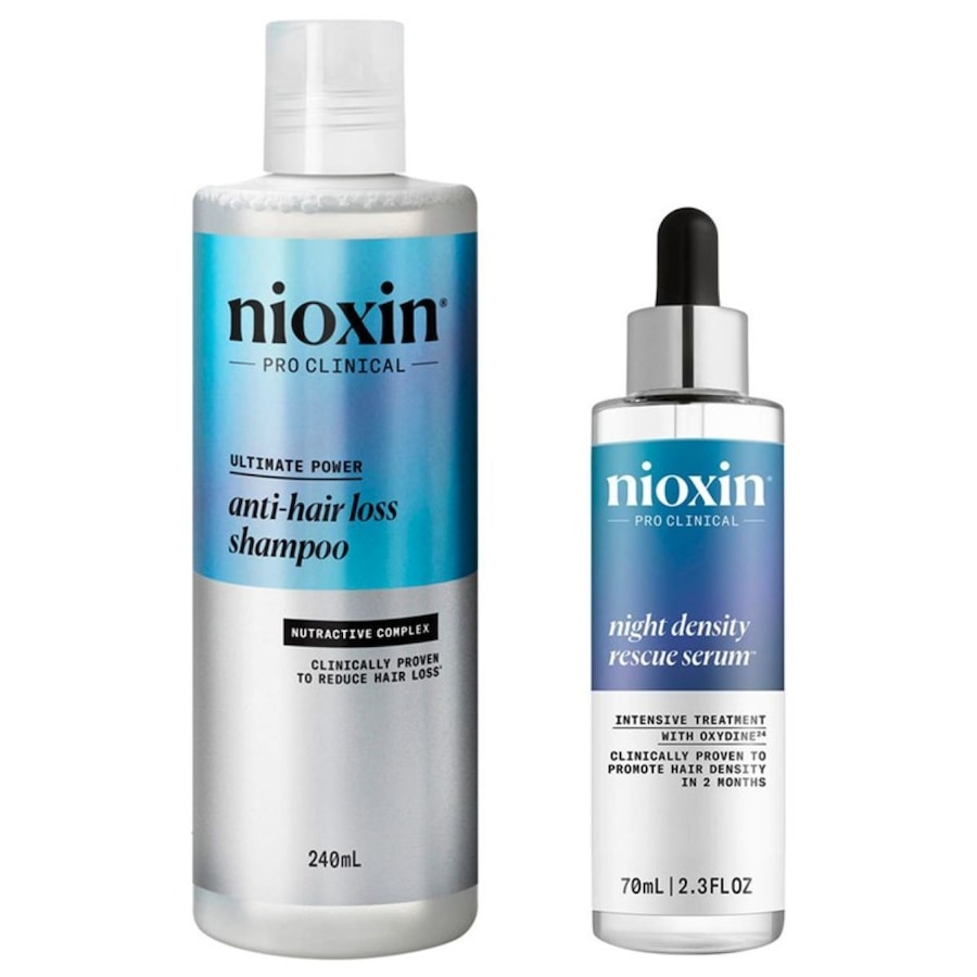 Nioxin Anti-Hair Loss Shampoo + Night Density Rescue Serum Set*Haare | 0.31 l | 206,42 / 1.0 l