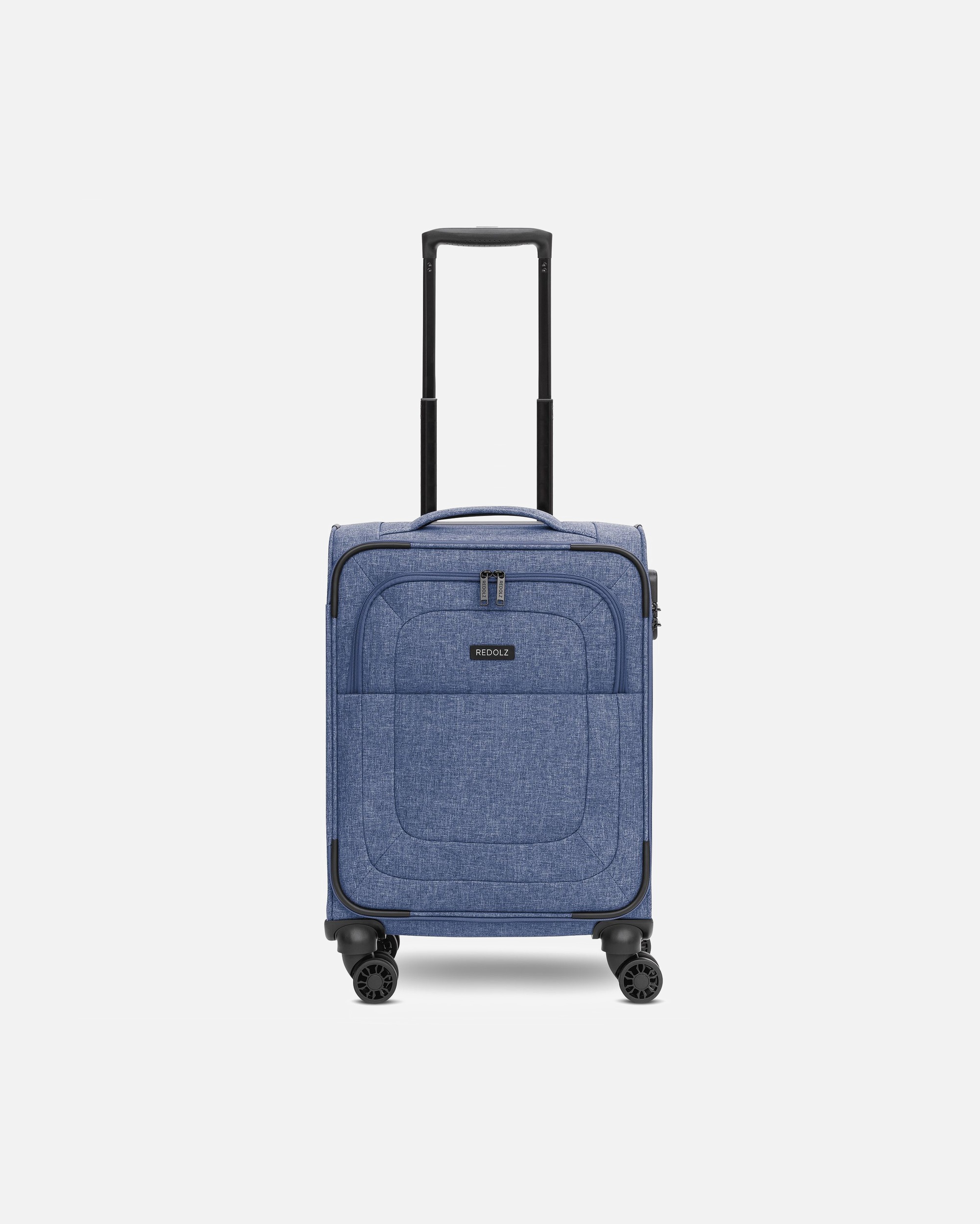 Handgepäckkoffer für Männlich Redolz Essentials 12 CABIN 4 Rollen Kabinentrolley 55 cm blue