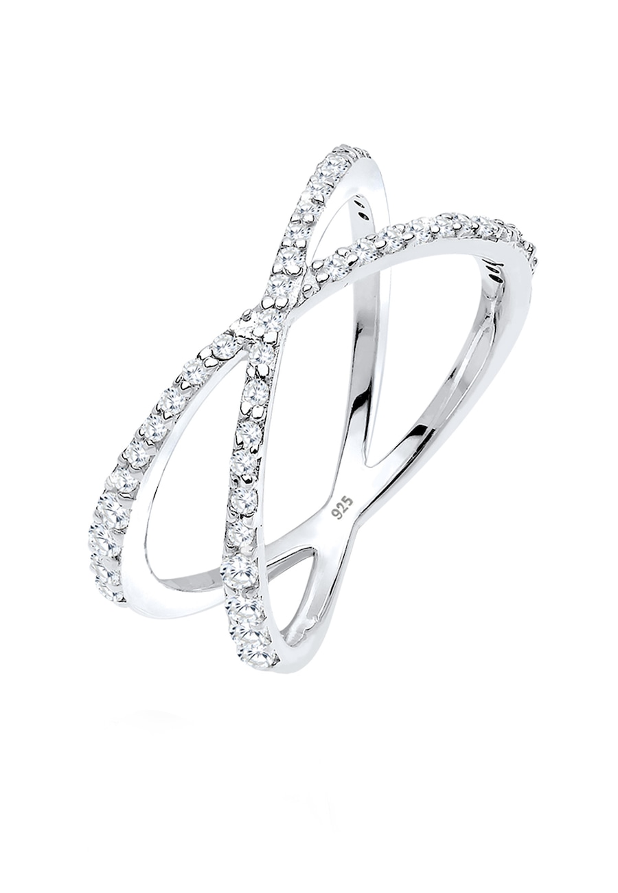 Elli Kreuz Symbol Zirkonia 925 Sterling Silber 58 Damen