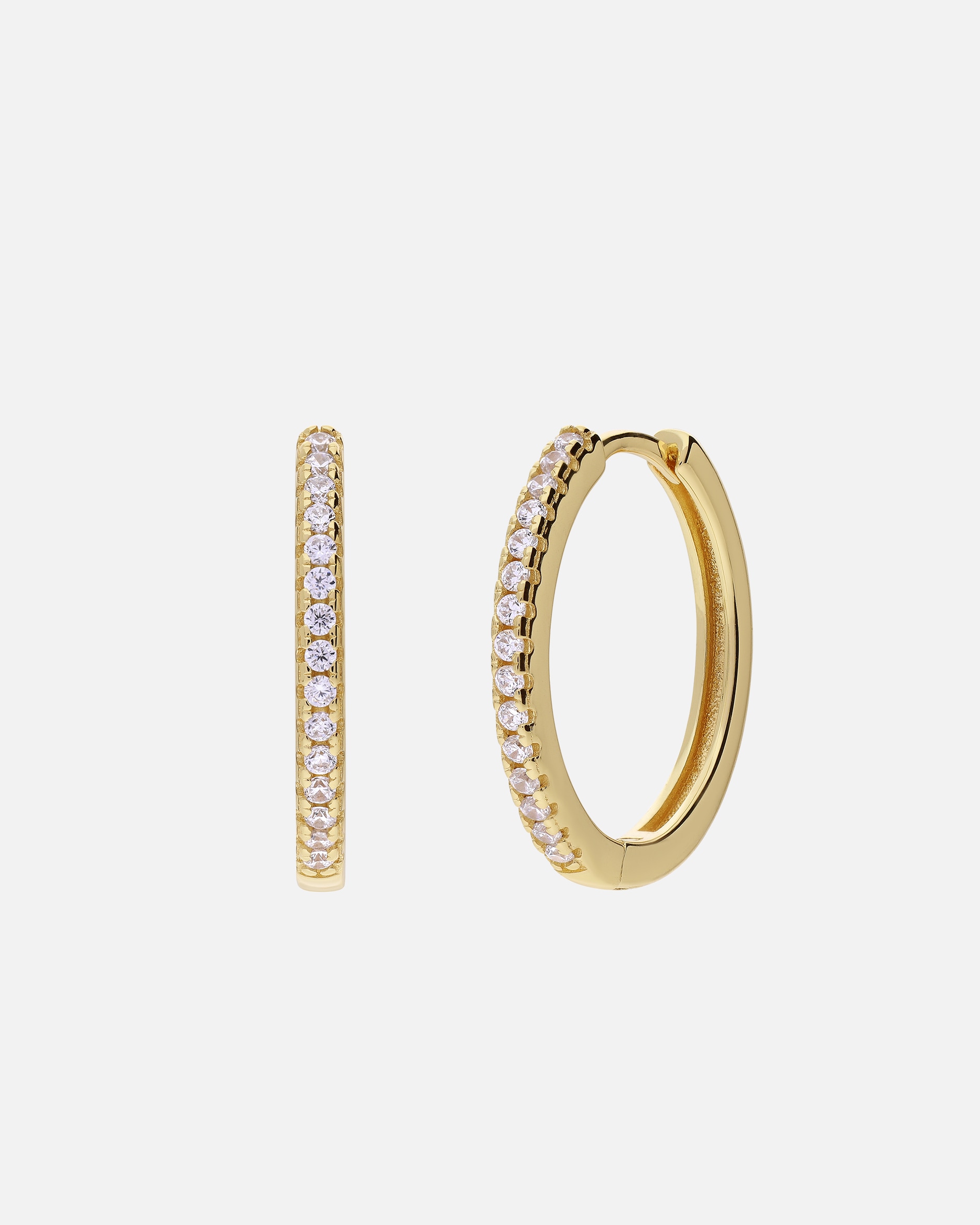 Ohrringe für Weiblich Lucardi Ohrringe 925 Silber - Silberfarbig Gold