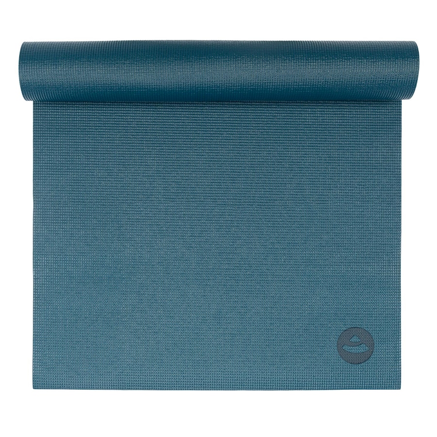 bodhi Design Yogamatte LEELA Collection PVC aubergine/türkis petrol, Mandala: türkis
