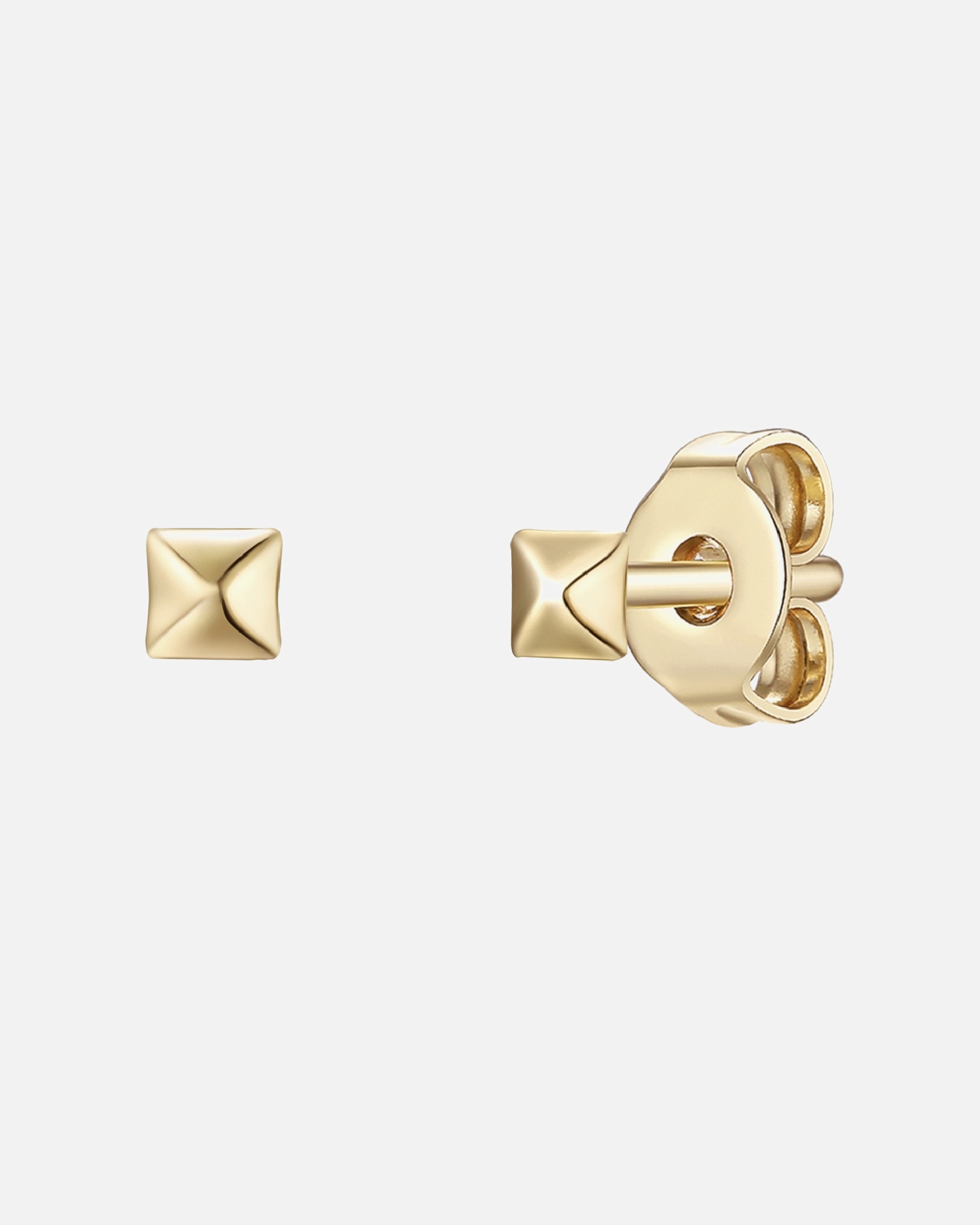Ohrringe für Weiblich Glanzstücke München Ohrstecker Sterling Silber in Gelbgold 3,5 mm
