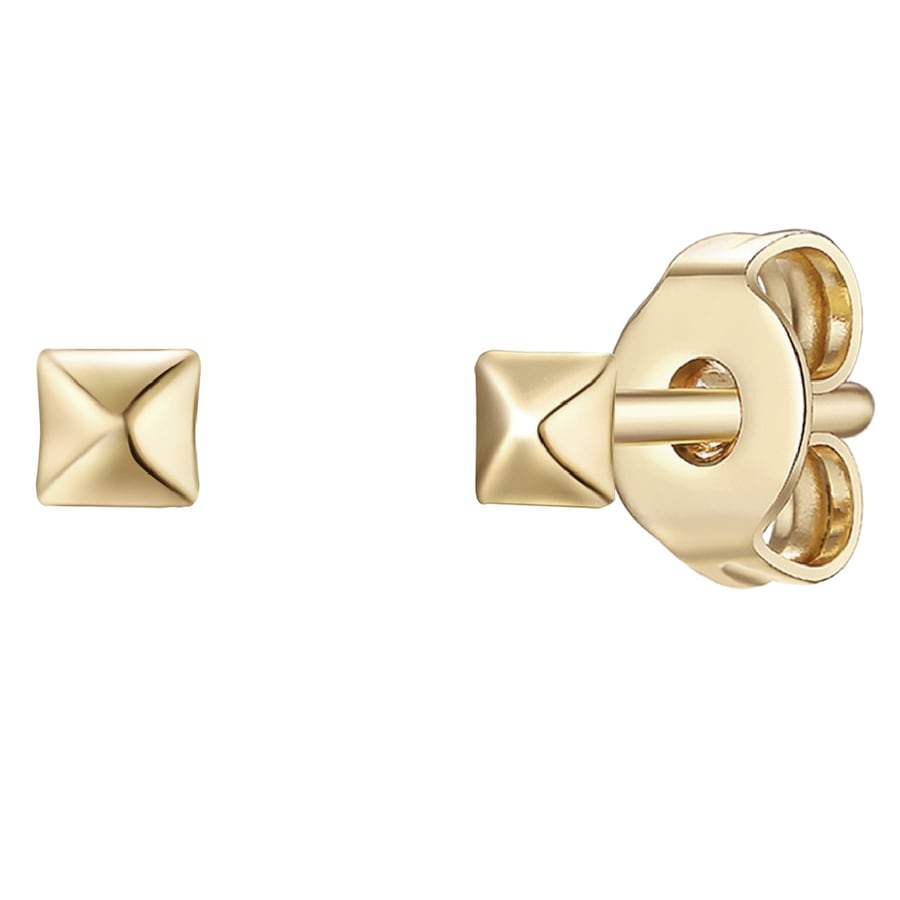 Glanzstücke München Ohrstecker Sterling Silber in Gelbgold 3,5 mm Damen