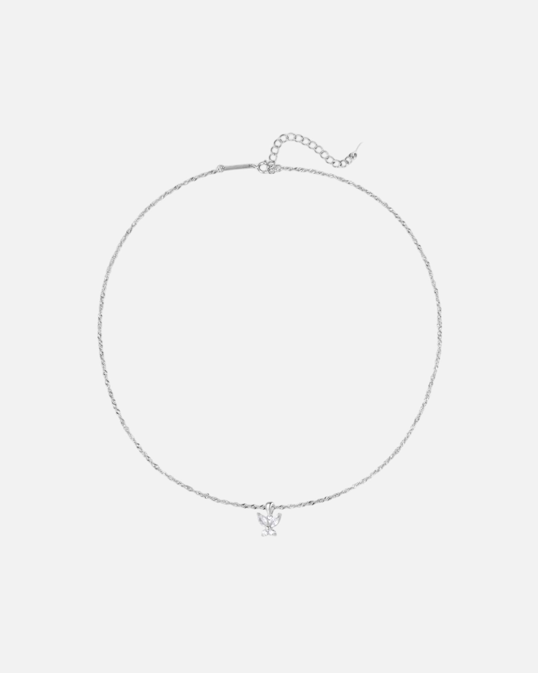 Halskette für Weiblich Hey Happiness Default Brand Line Schmetterling-Kette aus 925 Sterling Silber – Hypoallergen 51